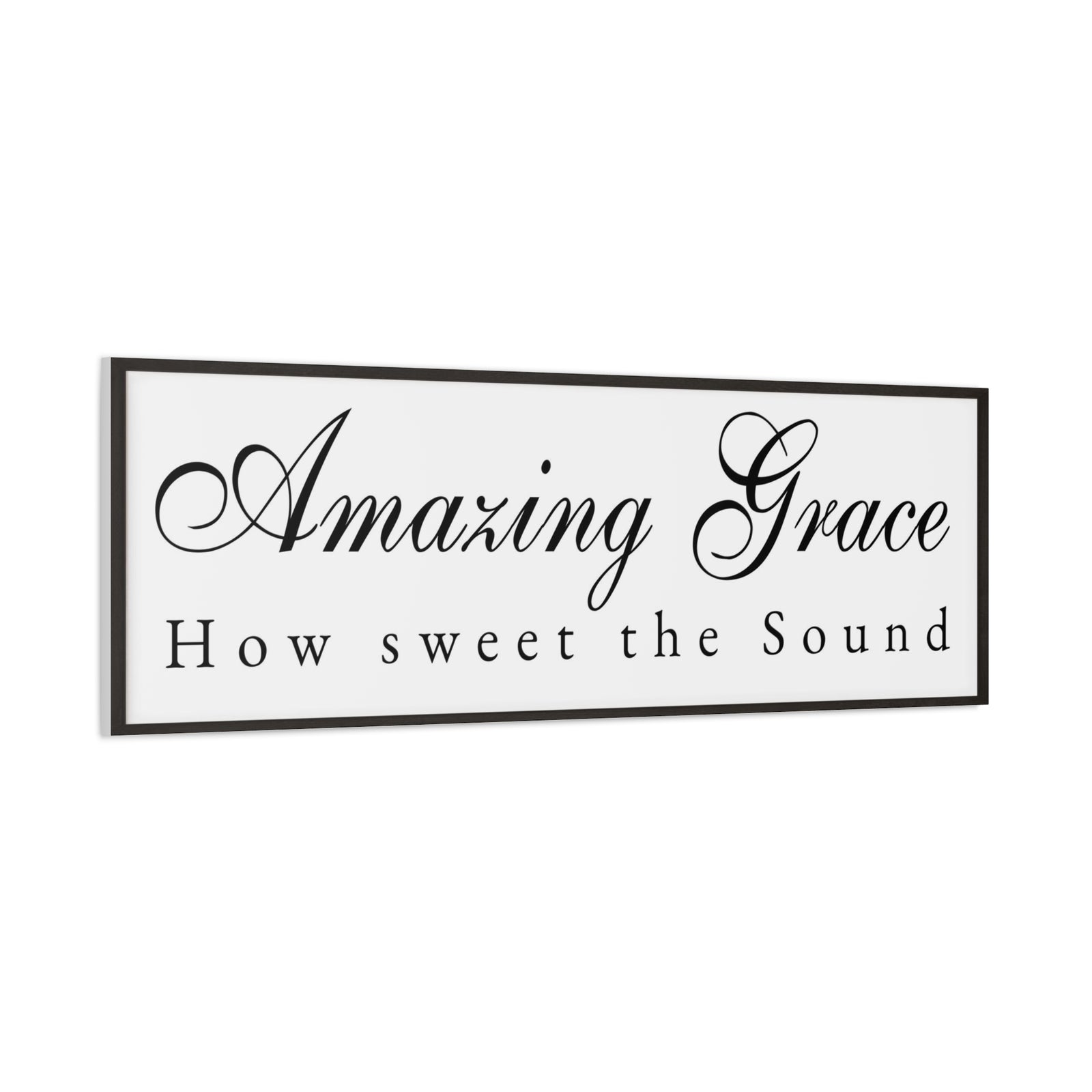 Scripture Walls Amazing Grace White Bible Verse Canvas Christian Wall Art Ready to Hang Unframed-Express Your Love Gifts
