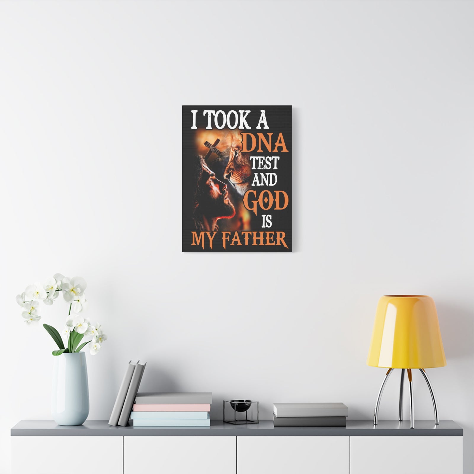 Inspirational Wall Art God is My Father Motivation Wall Decor for Home Office Gym Inspiring Success Quote Print Ready to Hang Unframed-Express Your Love Gifts