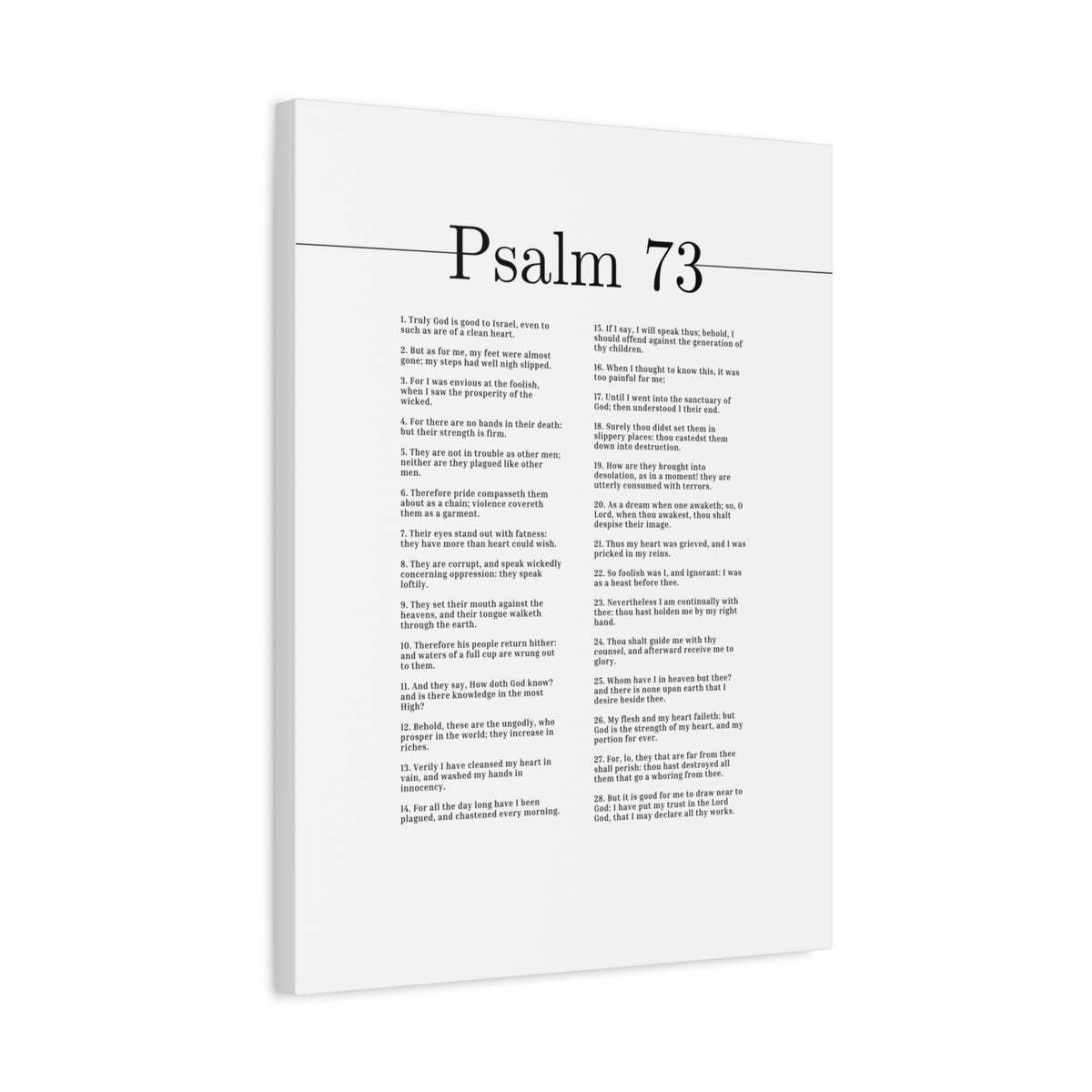 Scripture Canvas Truly God Is Good Psalm 73 Christian Wall Art Bible Verse Print Ready to Hang-Express Your Love Gifts