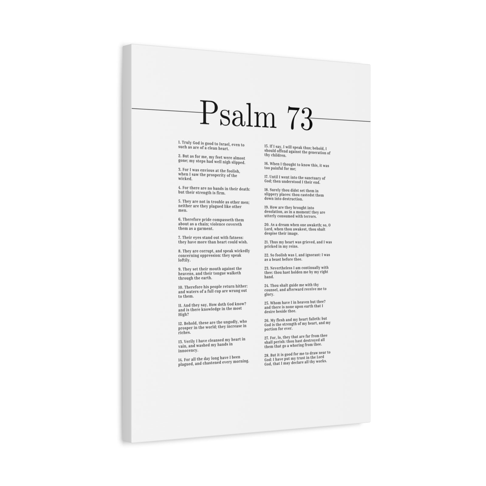 Scripture Canvas Truly God Is Good Psalm 73 Christian Wall Art Bible Verse Print Ready to Hang-Express Your Love Gifts