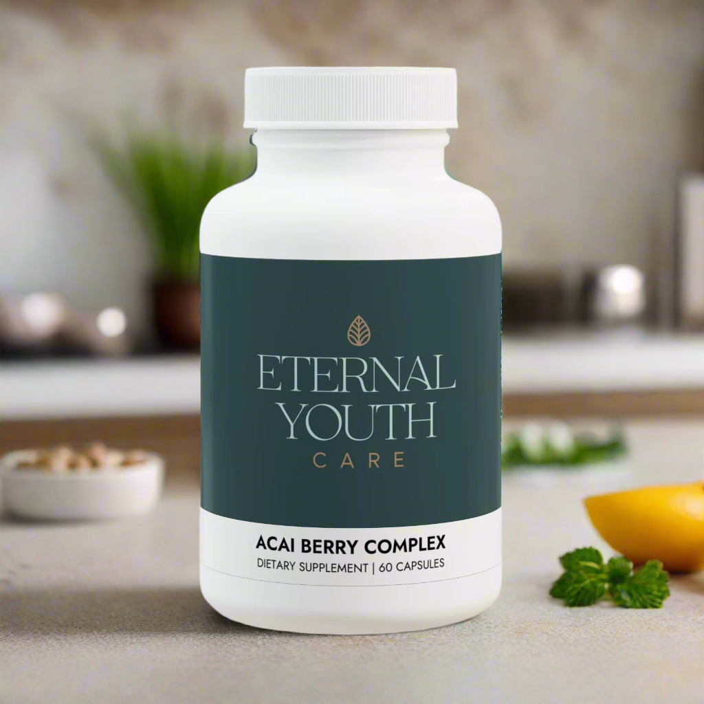 Eternal Youth Care Acai Berry Complex – Digestive Health Support 60 Vegan Capsules Non-GMO, Third-Party Tested-Express Your Love Gifts