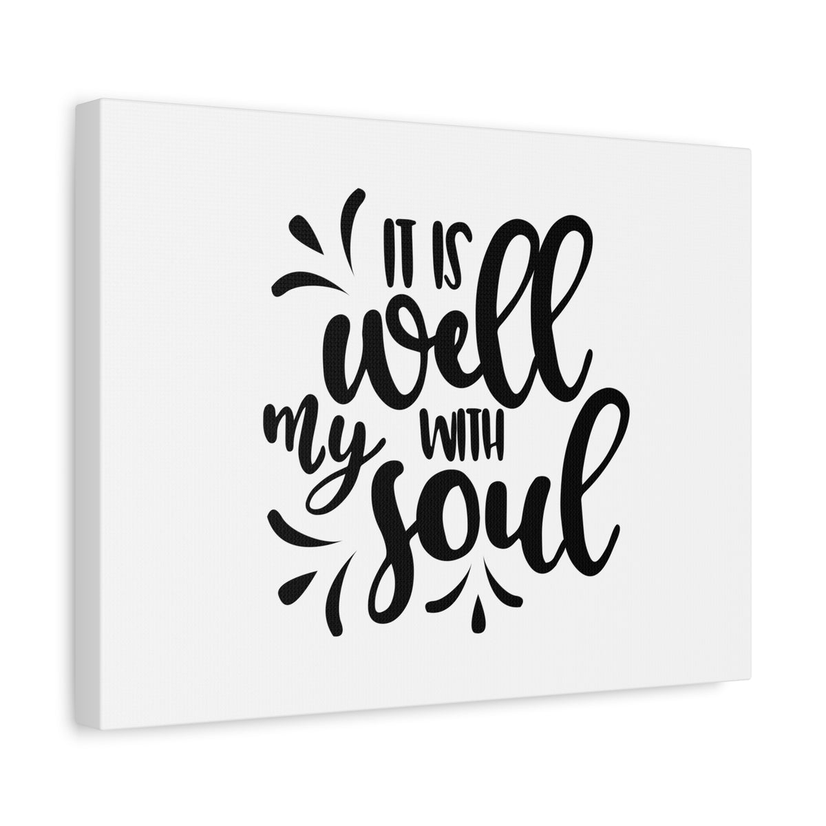 Scripture Canvas Well With My Soul Psalm 42:7 Christian Wall Art Bible Verse Print Ready to Hang-Express Your Love Gifts