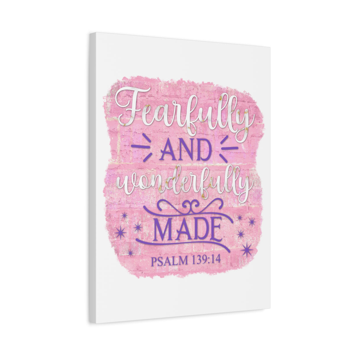Scripture Walls Psalm 139:14 Fearfully and Wonderfully Made Bible Verse Canvas Christian Wall Art Ready to Hang Unframed-Express Your Love Gifts