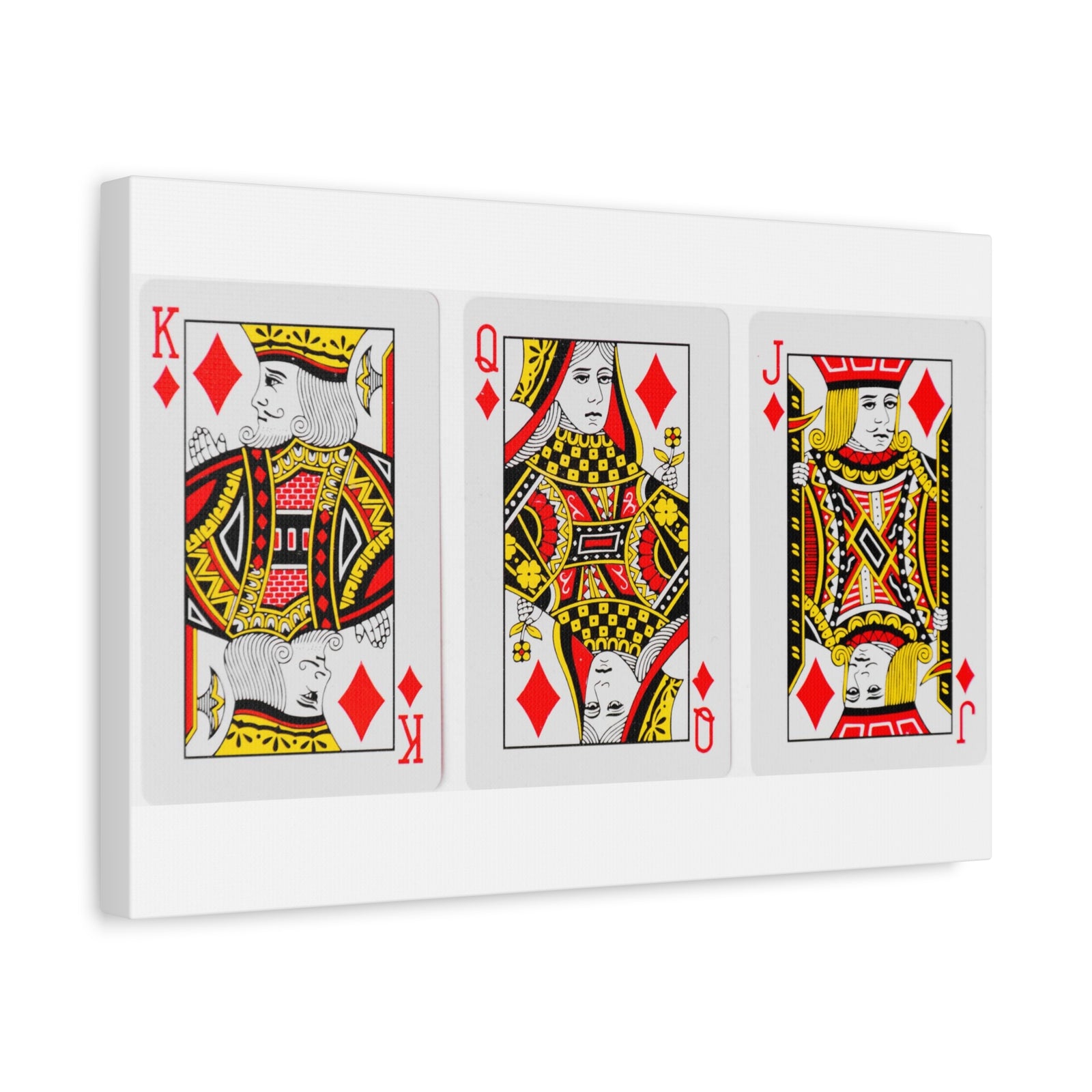 Diamonds Playing Cards Full Deck Playing Card Canvas Wall Art for Home Decor Ready-to-Hang-Express Your Love Gifts
