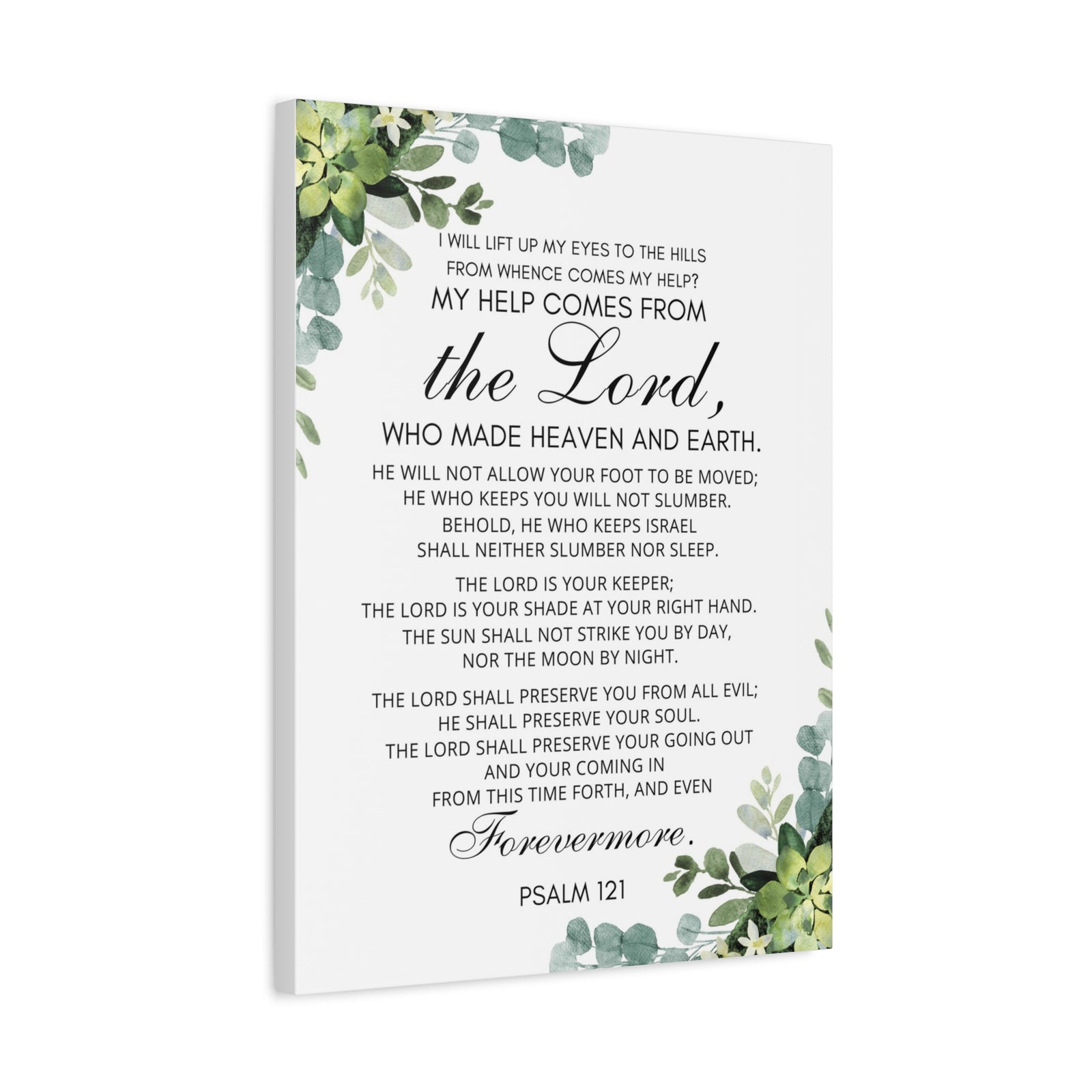 Scripture Walls Psalm 121 My Help Comes From God Bible Verse Canvas Christian Wall Art Ready to Hang Unframed-Express Your Love Gifts