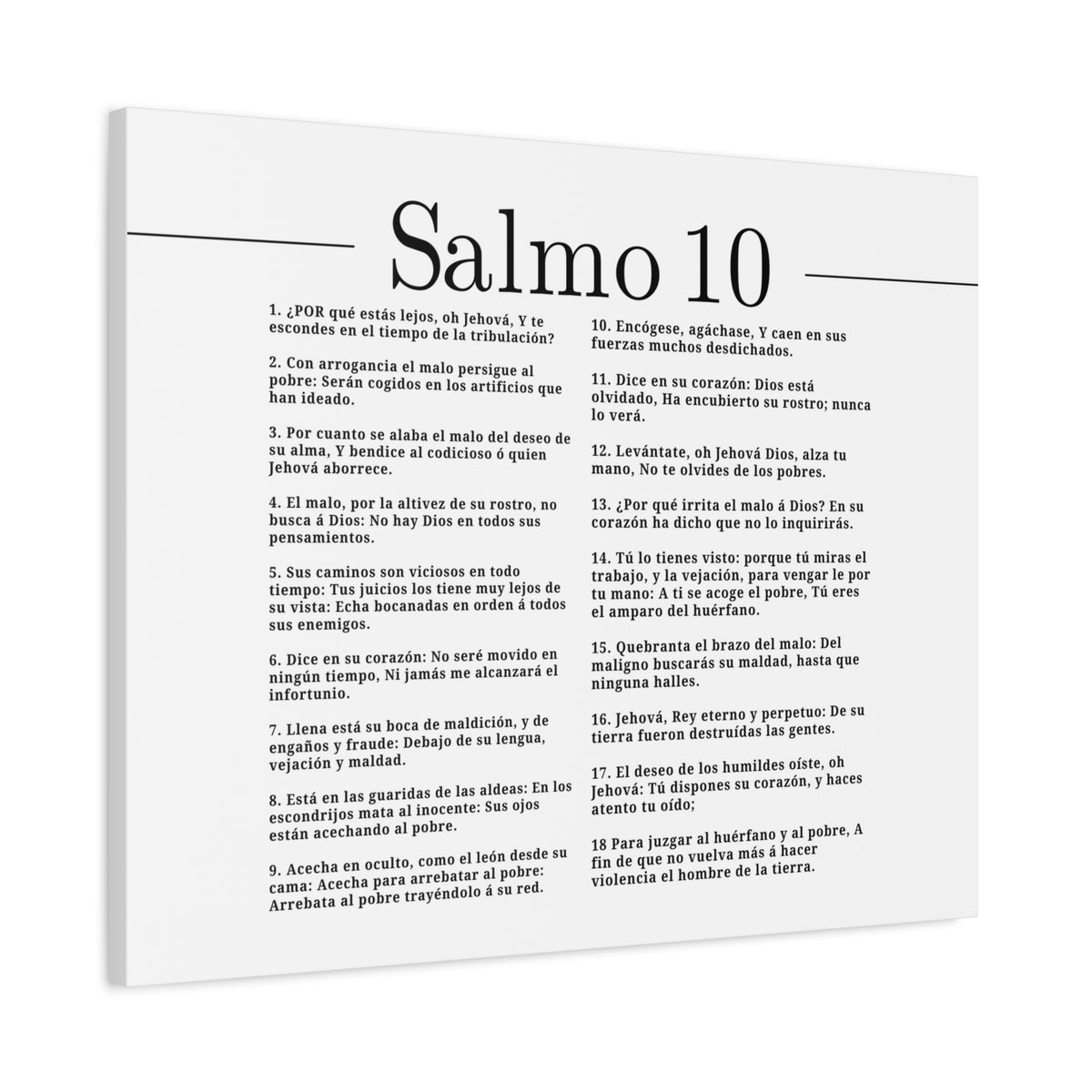 Salmo 10 Impresión De Arte Cristiano en la Pared Lista Para Colgar-Express Your Love Gifts