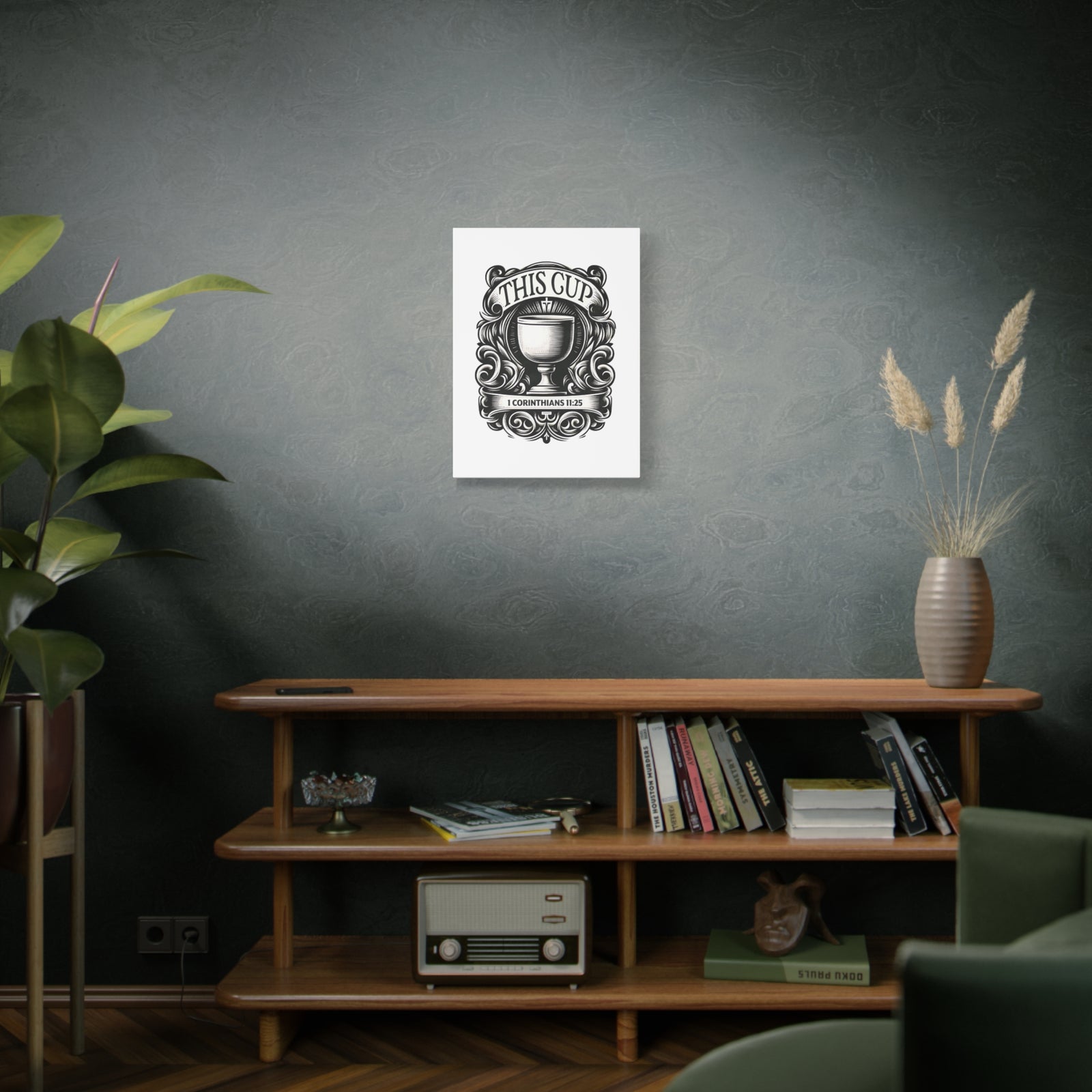Scripture Walls 1 Corinthians 11:25 This Cup Bible Verse Canvas Christian Wall Art Ready to Hang Unframed-Express Your Love Gifts