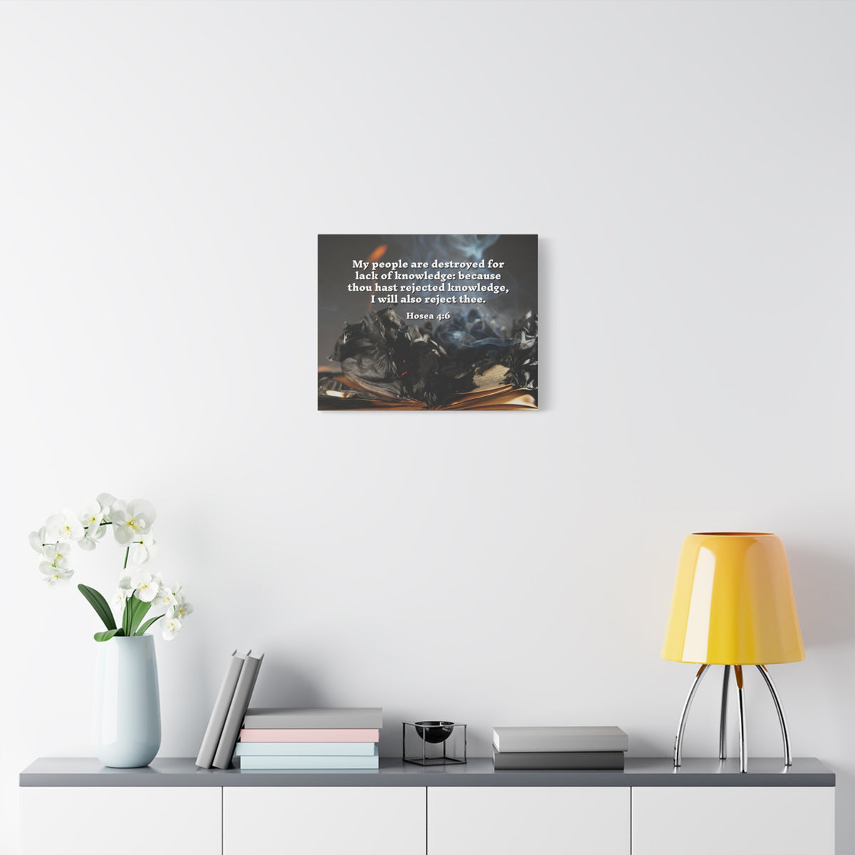 Scripture Walls My People Hosea 4:6 Bible Verse Canvas Christian Wall Art Ready to Hang-Express Your Love Gifts
