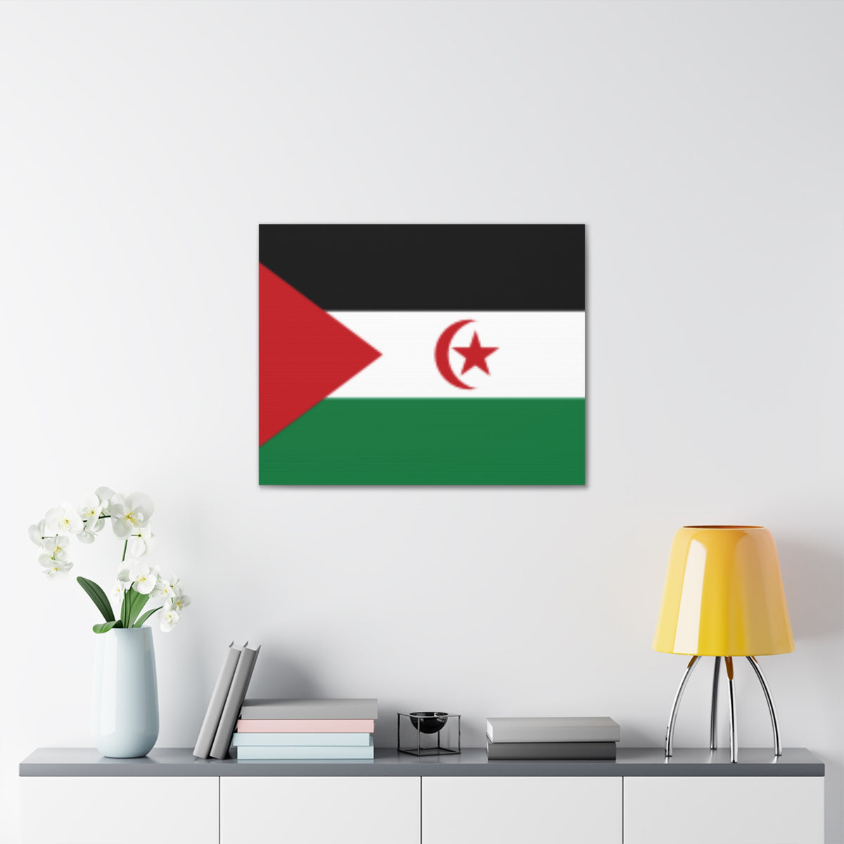 Western Sahara Country Flag Canvas Vibrant Wall Art Unframed Home Decor-Express Your Love Gifts