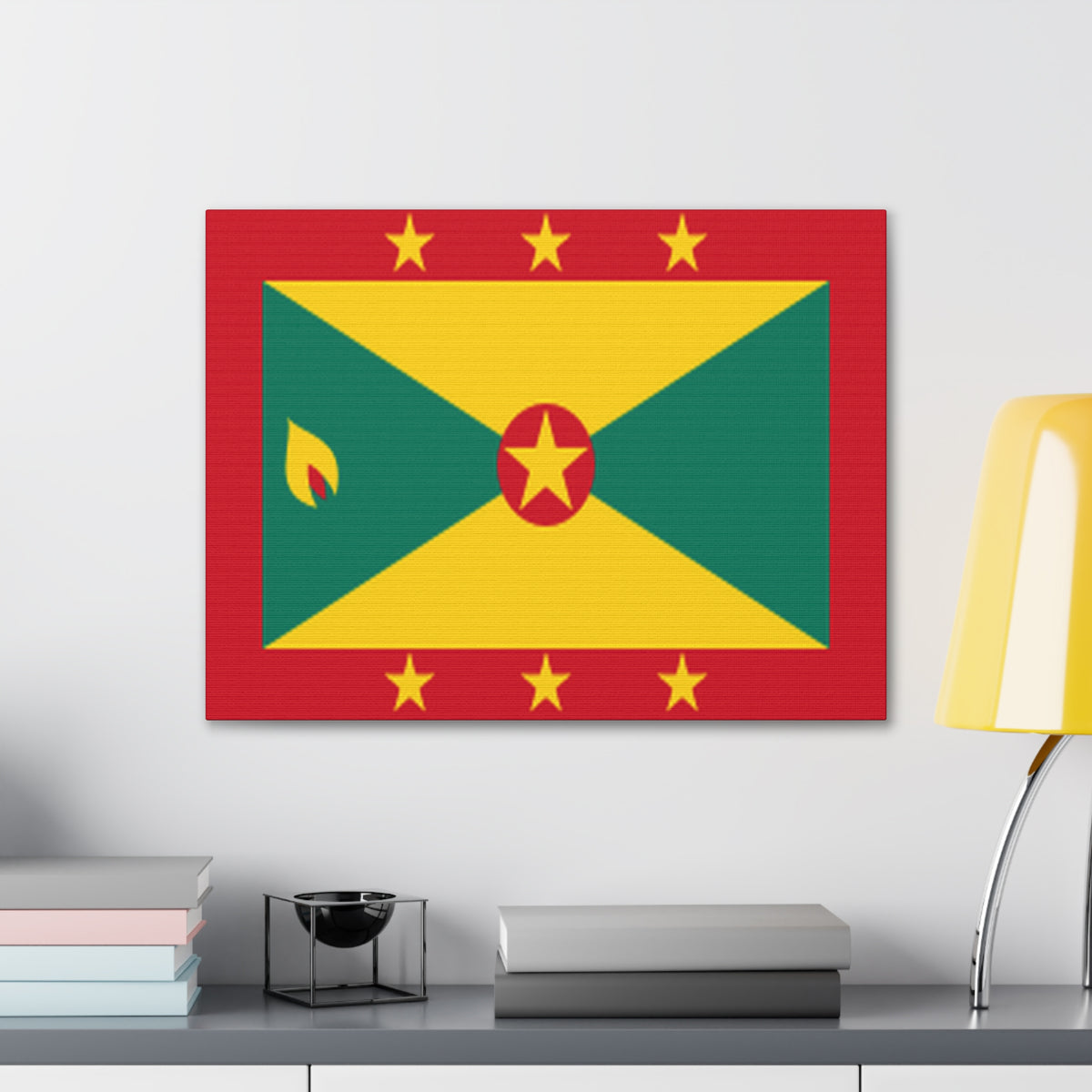 Grenada Country Flag Canvas Vibrant Wall Art Unframed Home Decor-Express Your Love Gifts