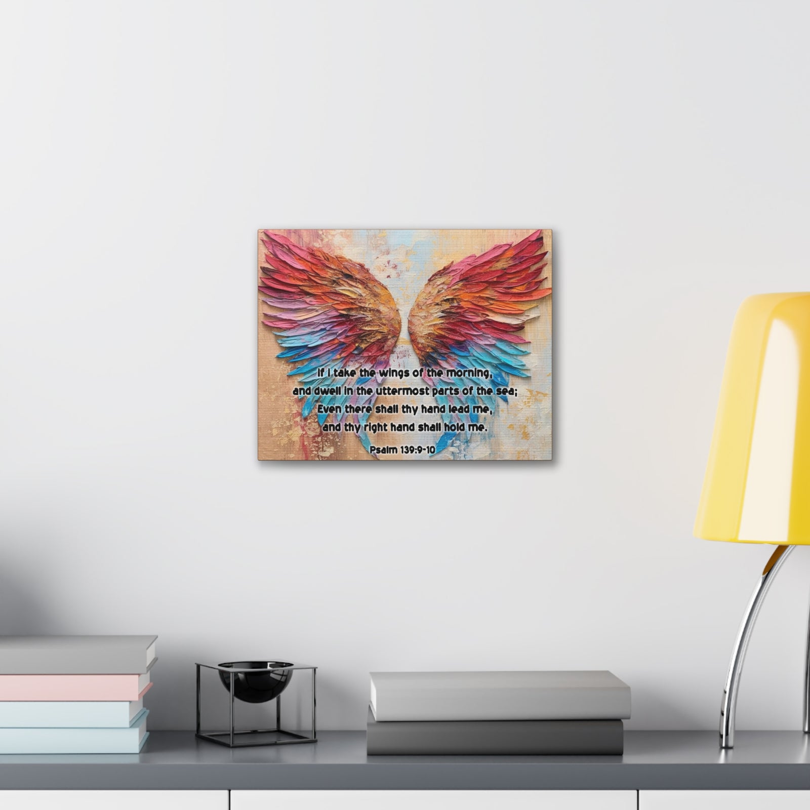 Scripture Walls Wings of the Morning Psalm 139:9-10 Christian Wall Art Print Ready to Hang Unframed-Express Your Love Gifts