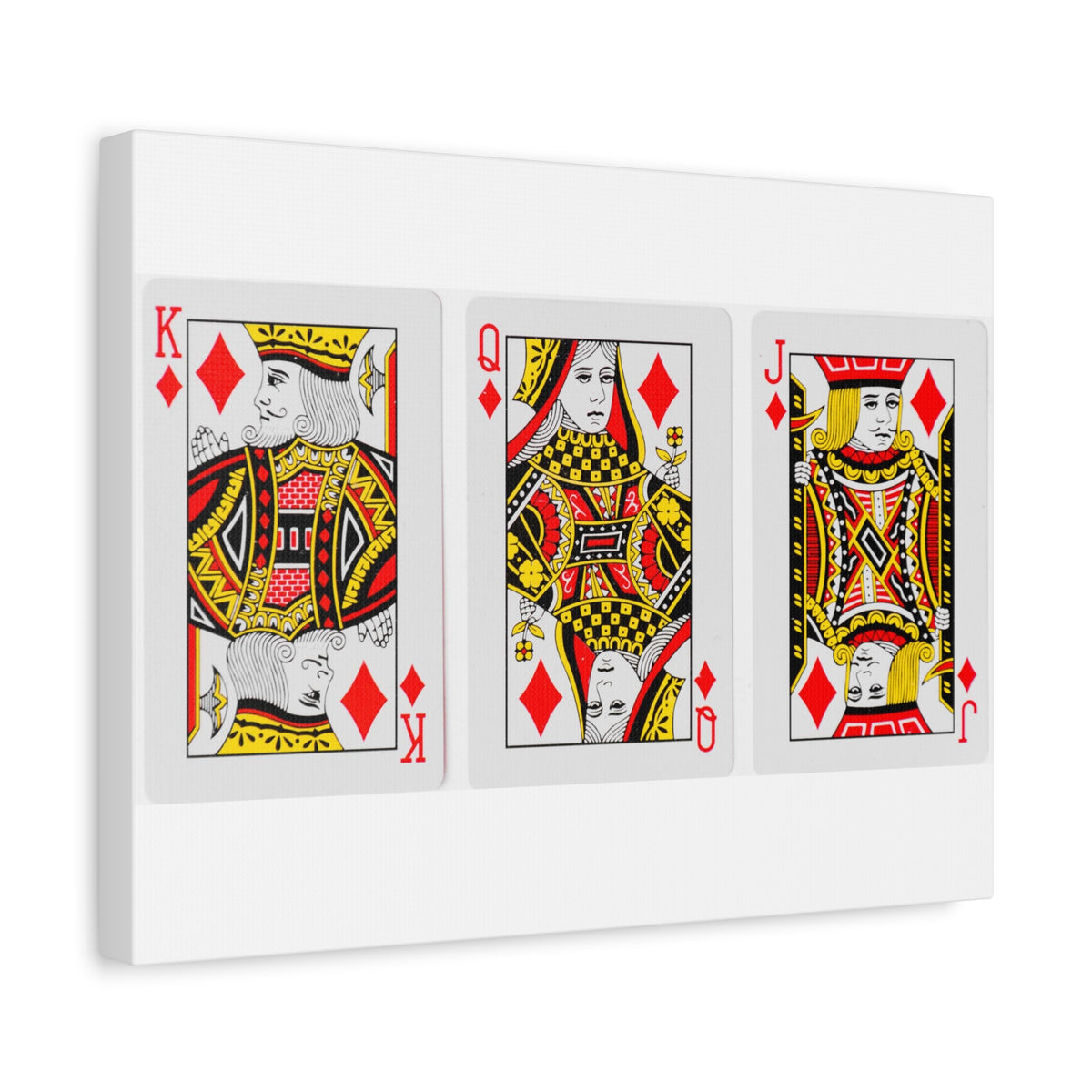 Diamonds Playing Cards Full Deck Playing Card Canvas Wall Art for Home Decor Ready-to-Hang-Express Your Love Gifts