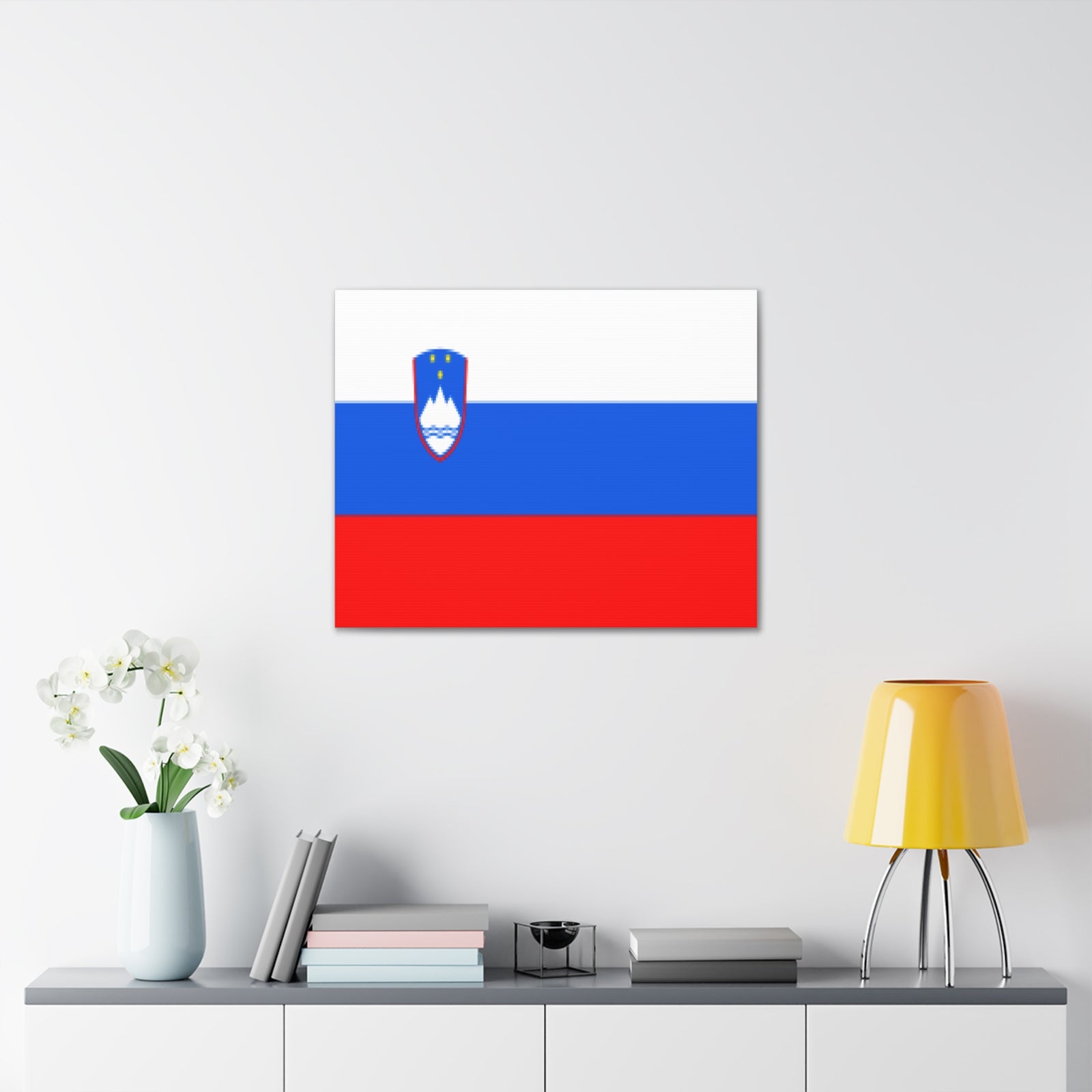 Slovenia Country Flag Canvas Vibrant Wall Art Unframed Home Decor-Express Your Love Gifts