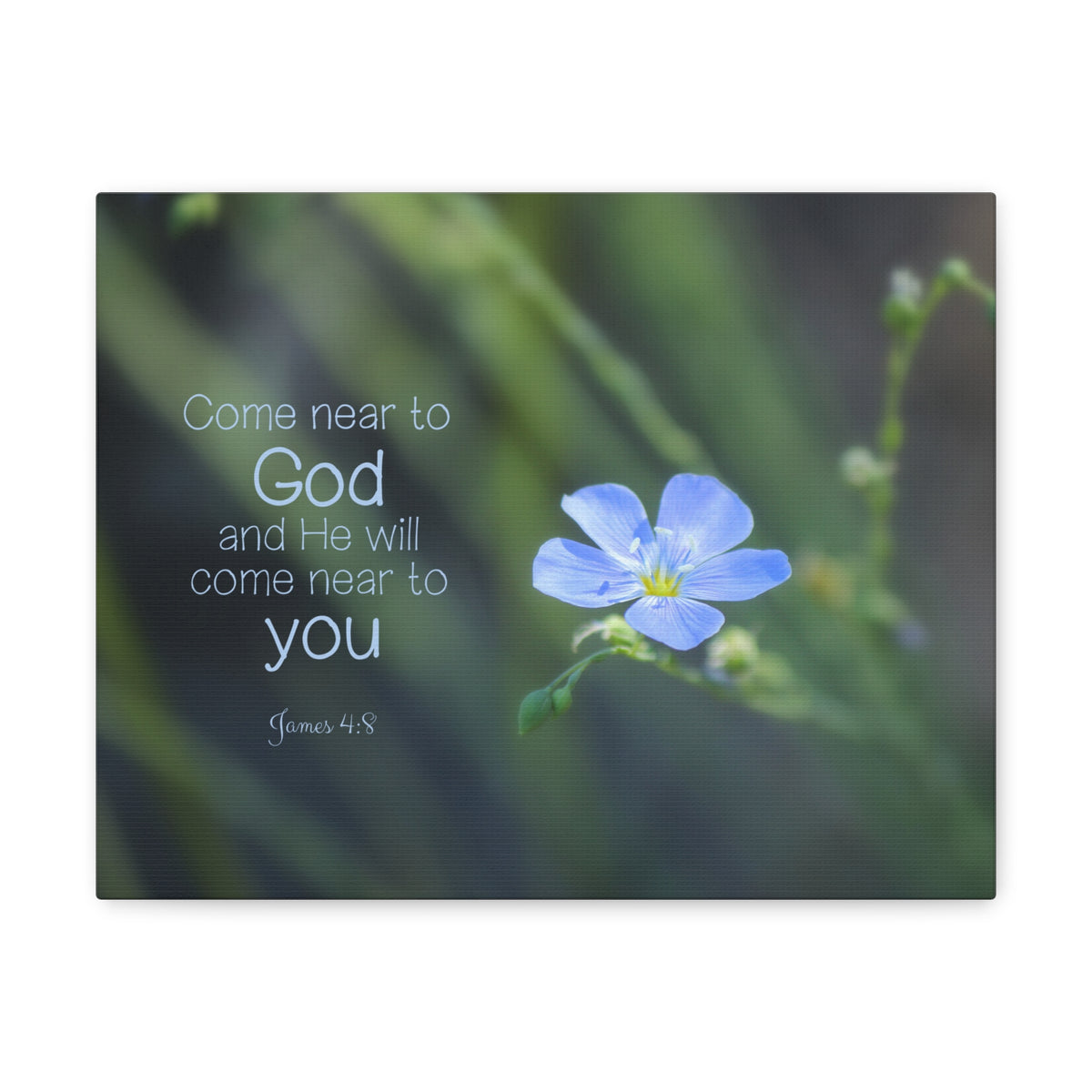 Scripture Walls Near To God James 4:8 Bible Verse Canvas Christian Wall Art Ready to Hang-Express Your Love Gifts