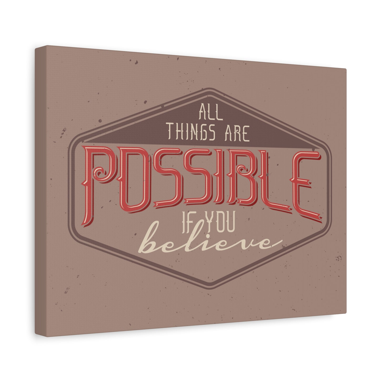 Inspirational Quote Canvas If You Believe Wall Art Motivational Motto Inspiring Prints Artwork Decor Ready to Hang-Express Your Love Gifts