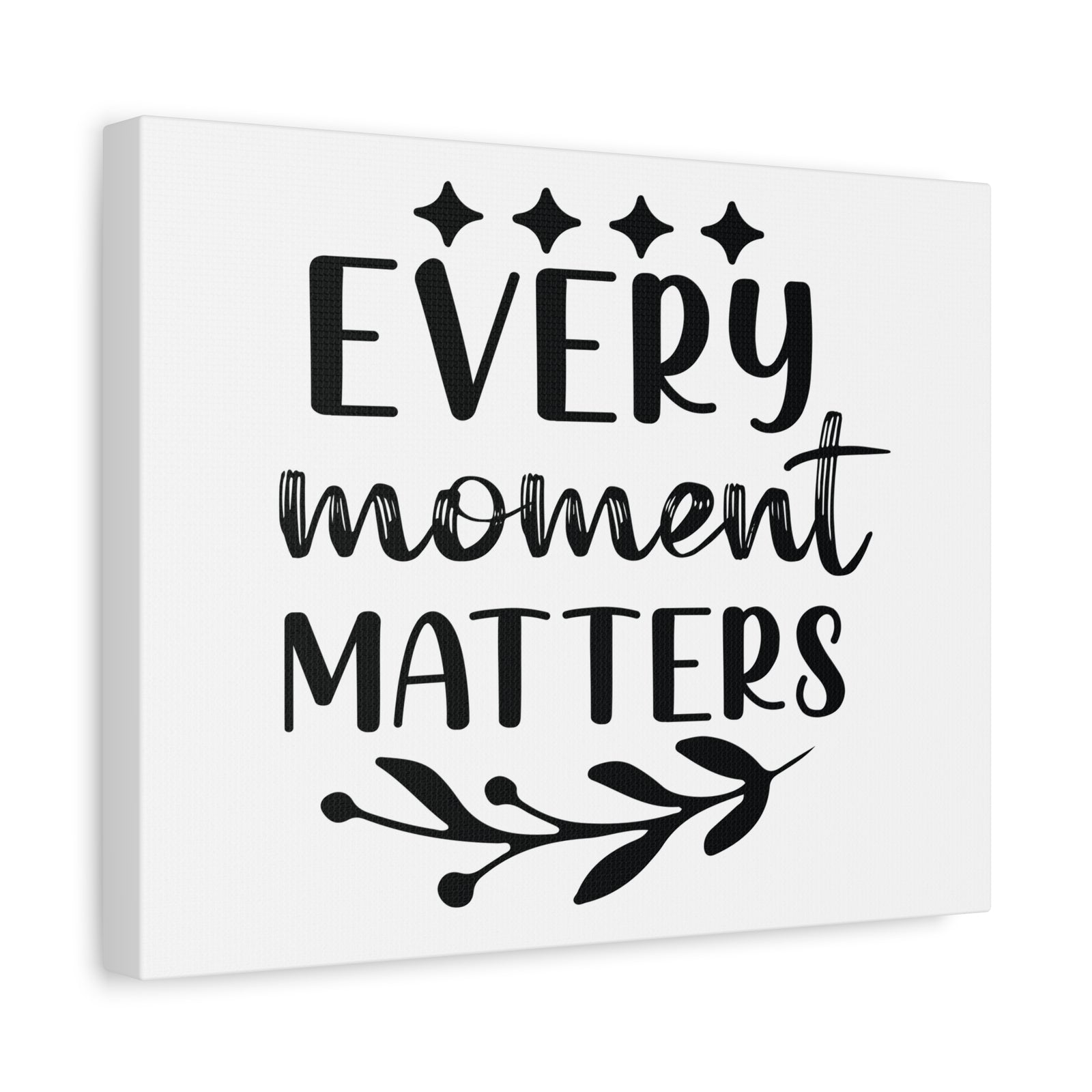 Inspirational Quote Canvas Every Moment Matters Wall Art Motivational Motto Inspiring Posters Prints Artwork Decor Ready to Hang-Express Your Love Gifts
