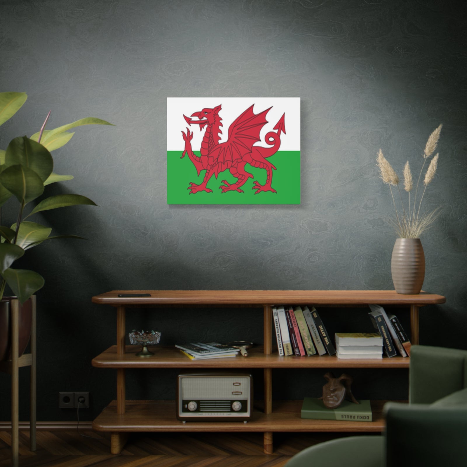 Wales Country Flag Canvas Vibrant Wall Art Unframed Home Decor-Express Your Love Gifts