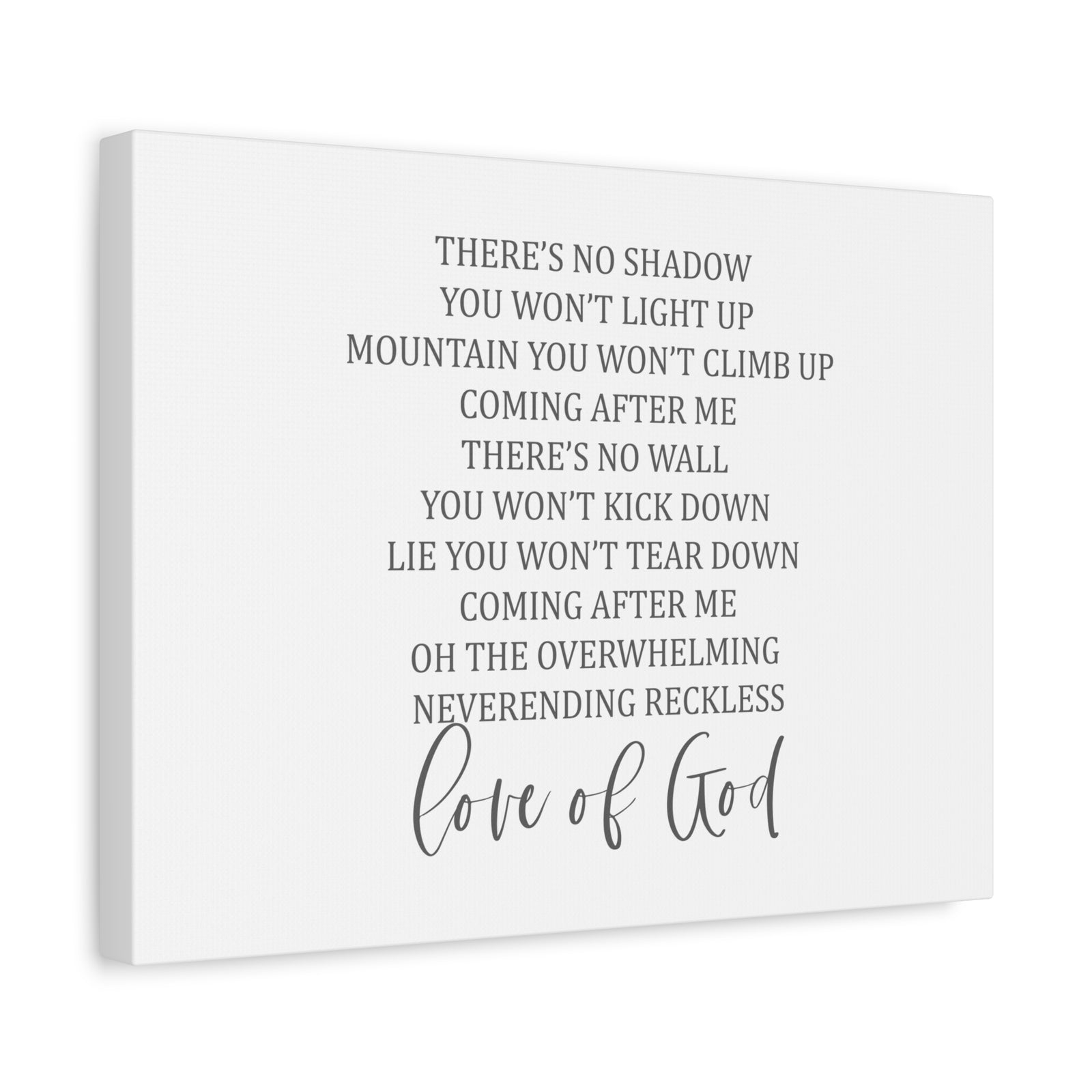 Scripture Canvas Love Of God Psalm 136:26 Christian Wall Art Bible Verse Print Ready to Hang-Express Your Love Gifts