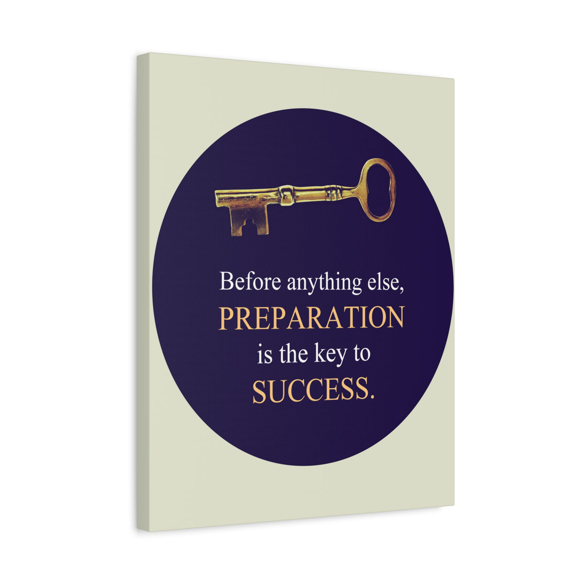 Inspirational Wall Art Preparation Key To Success Motivation Wall Decor for Home Office Gym Inspiring Success Quote Print Ready to Hang-Express Your Love Gifts