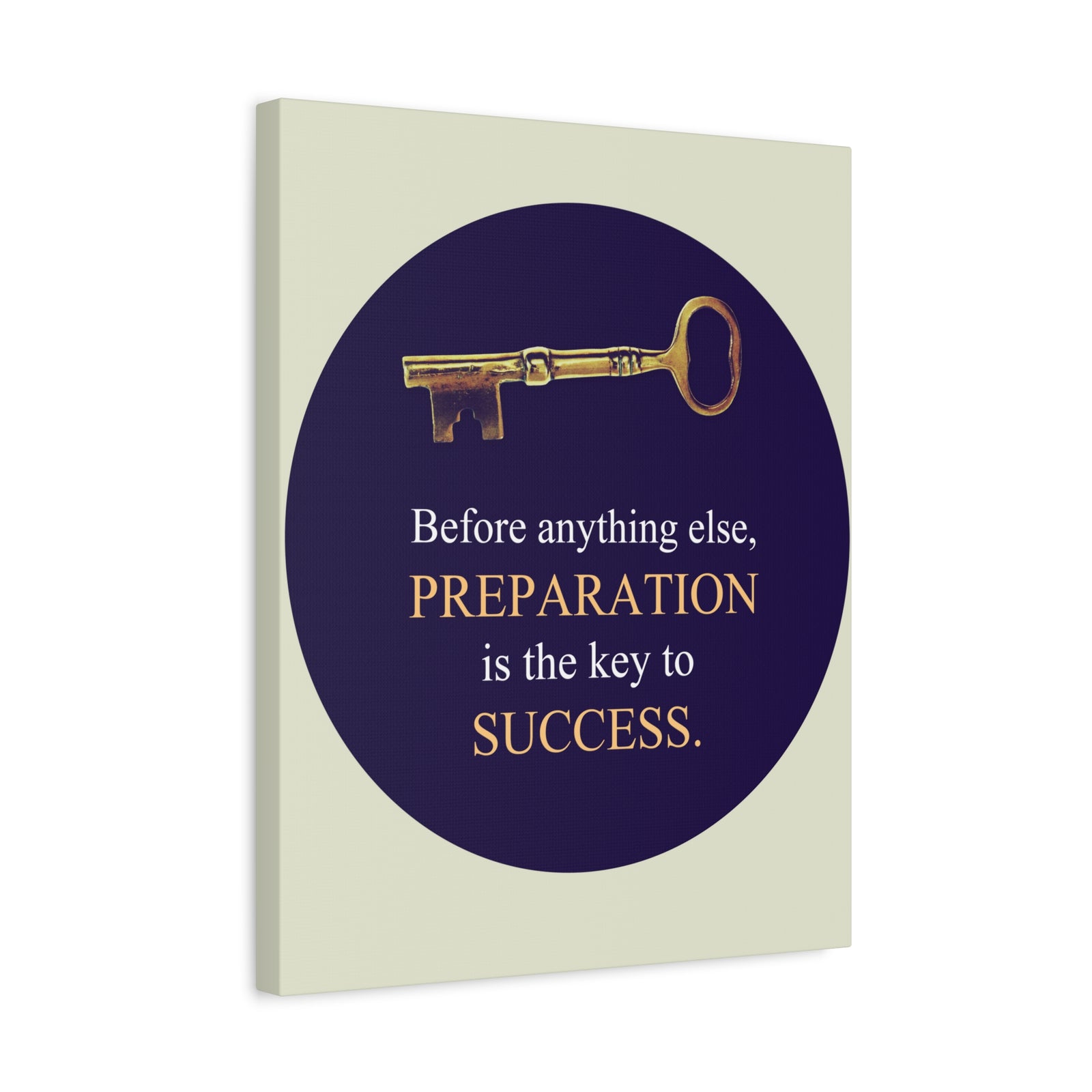 Inspirational Wall Art Preparation Key To Success Motivation Wall Decor for Home Office Gym Inspiring Success Quote Print Ready to Hang-Express Your Love Gifts