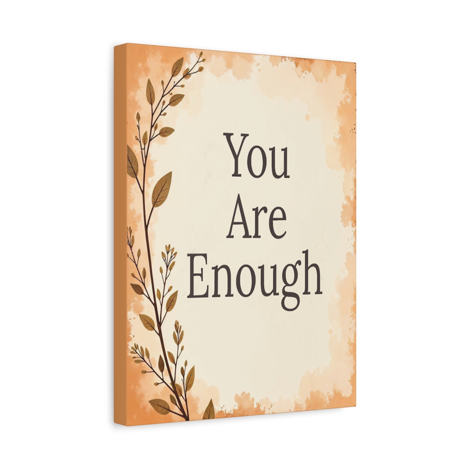 You Are Enough Inspirational Motivational Quote Canvas Wall Art for Home Decor Ready-to-Hang-Express Your Love Gifts