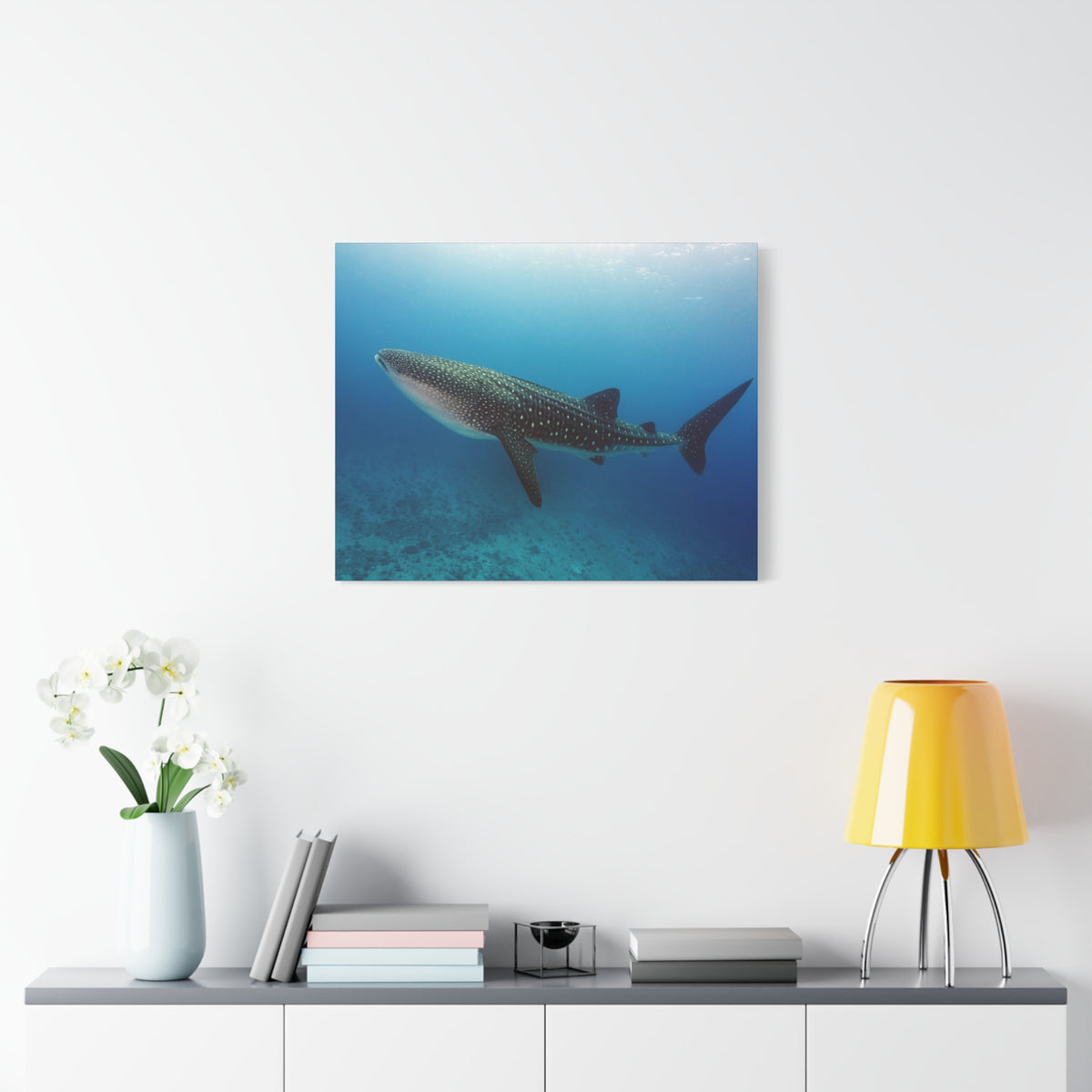 Majestic Whale Shark Art Majestic Whale Shark Print Animal Wall Art Wildlife Canvas Prints Wall Art Ready to Hang-Express Your Love Gifts