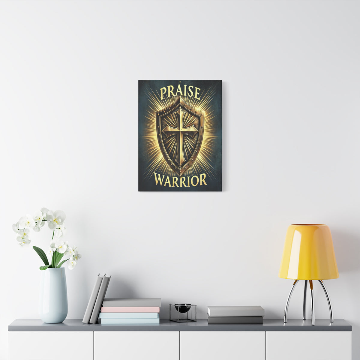 Scripture Walls Praise Warrior Psalm 149 Bible Verse Canvas Christian Wall Art Ready to Hang Unframed-Express Your Love Gifts
