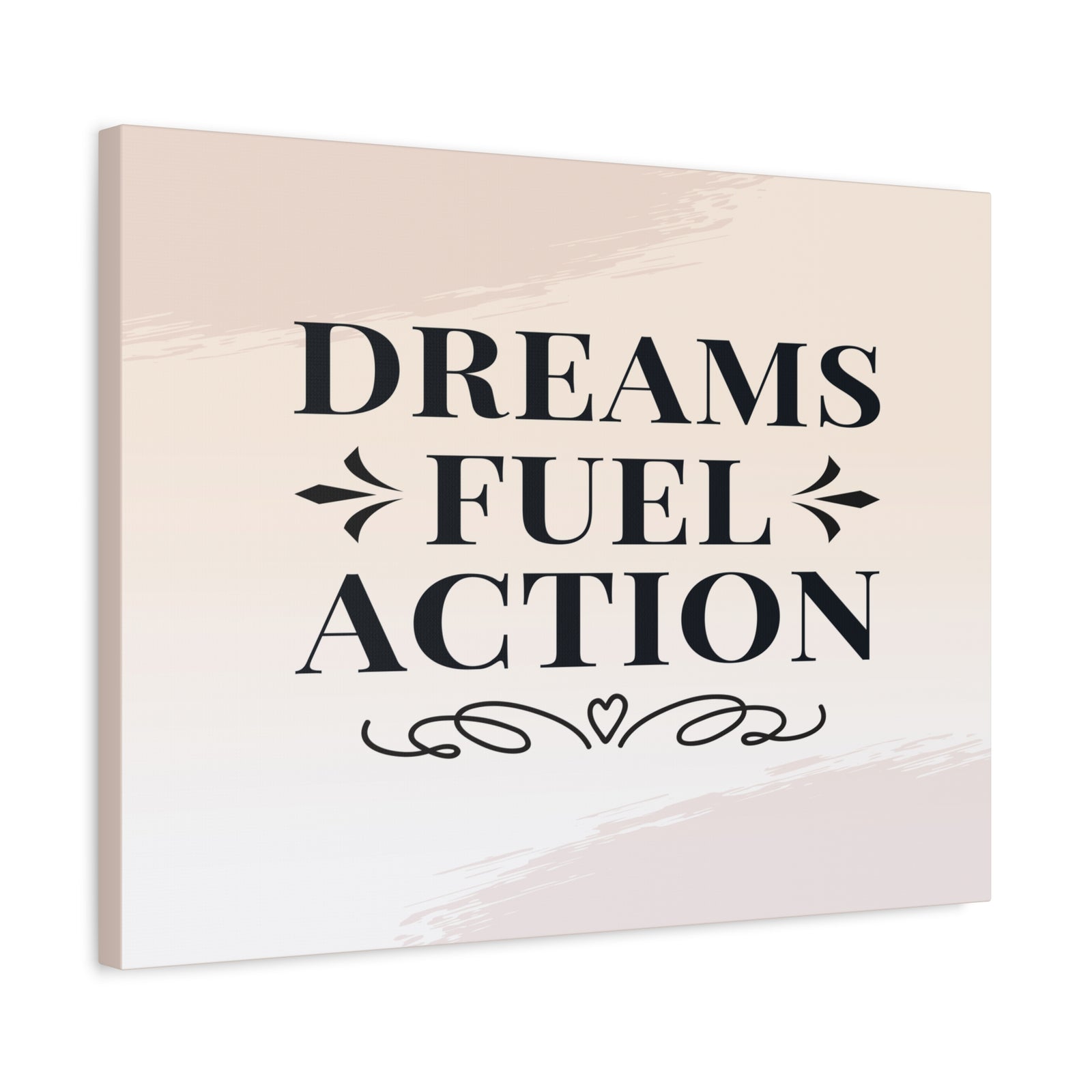 Dreams Fuel Action Inspirational Motivational Quote Canvas Wall Art for Home Decor Ready-to-Hang-Express Your Love Gifts