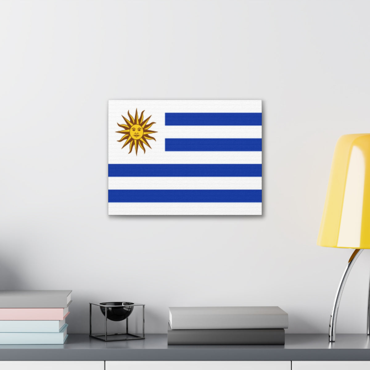 Uruguay Country Flag Canvas Vibrant Wall Art Unframed Home Decor-Express Your Love Gifts