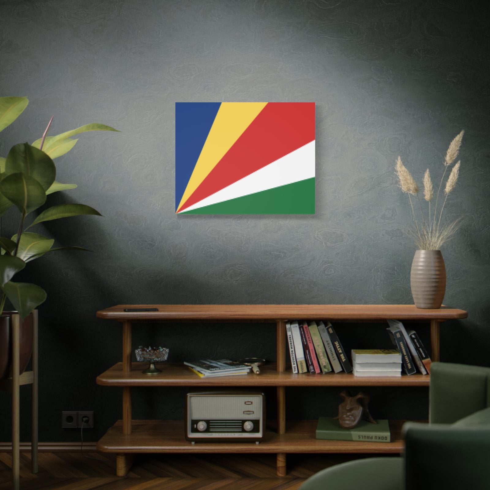 Seychelles Country Flag Canvas Vibrant Wall Art Unframed Home Decor-Express Your Love Gifts
