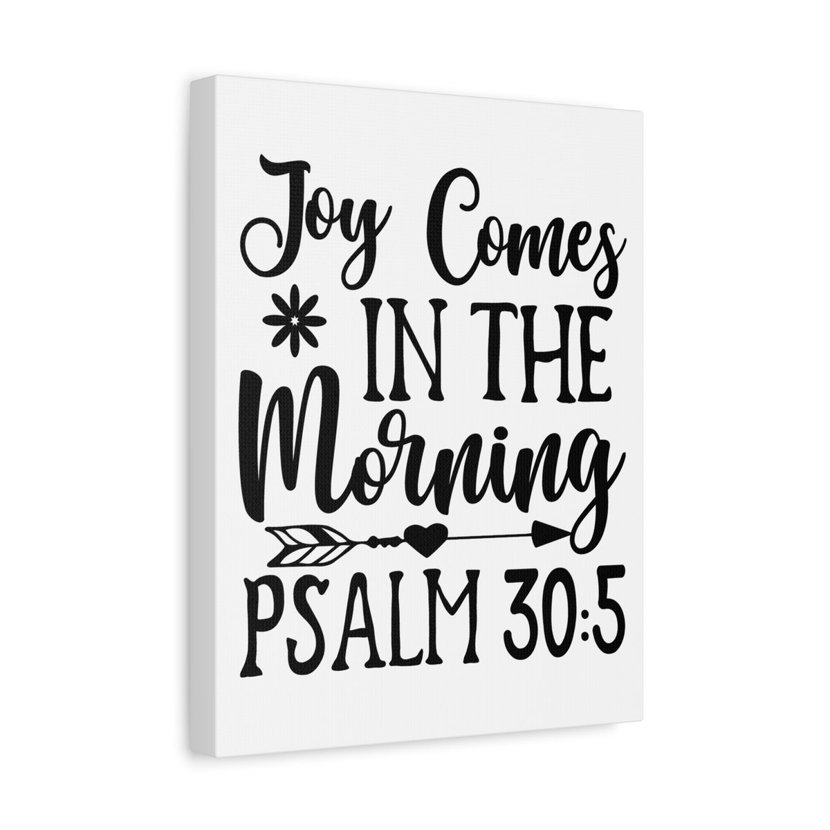 Scripture Walls In The Morning Psalm 30:5 Bible Verse Canvas Christian Wall Art Ready to Hang-Express Your Love Gifts