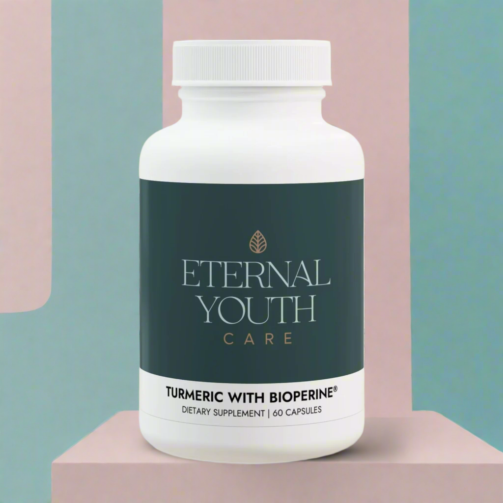 Eternal Youth Turmeric with BioPerine Antioxidant & Recovery Support Non-GMO, Vegan (60 Capsules)-Express Your Love Gifts
