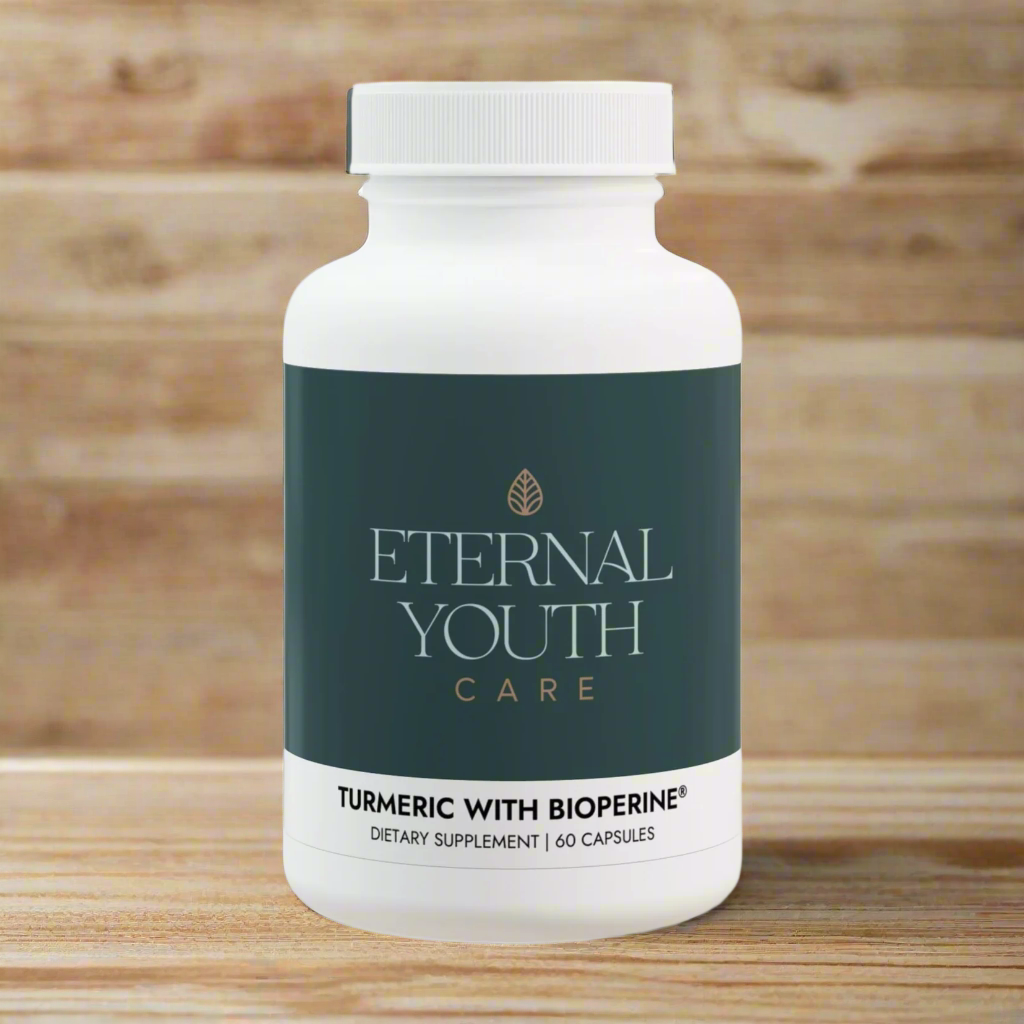 Eternal Youth Turmeric with BioPerine Antioxidant & Recovery Support Non-GMO, Vegan (60 Capsules)-Express Your Love Gifts