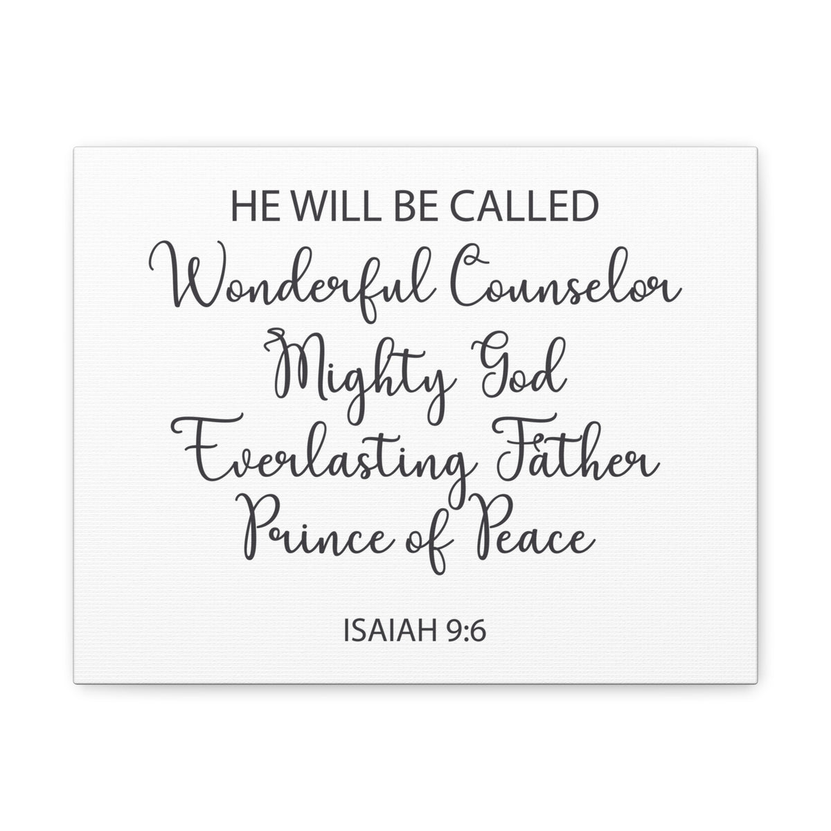 Scripture Walls Prince Of Peace Isaiah 9:6 Bible Verse Canvas Christian Wall Art Ready To Hang-Express Your Love Gifts