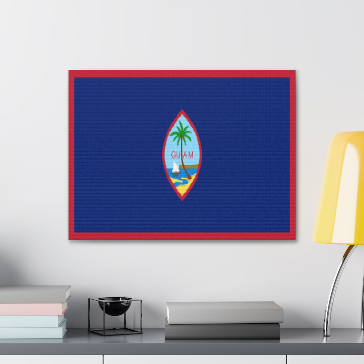 Guam Country Flag Canvas Vibrant Wall Art Unframed Home Decor-Express Your Love Gifts