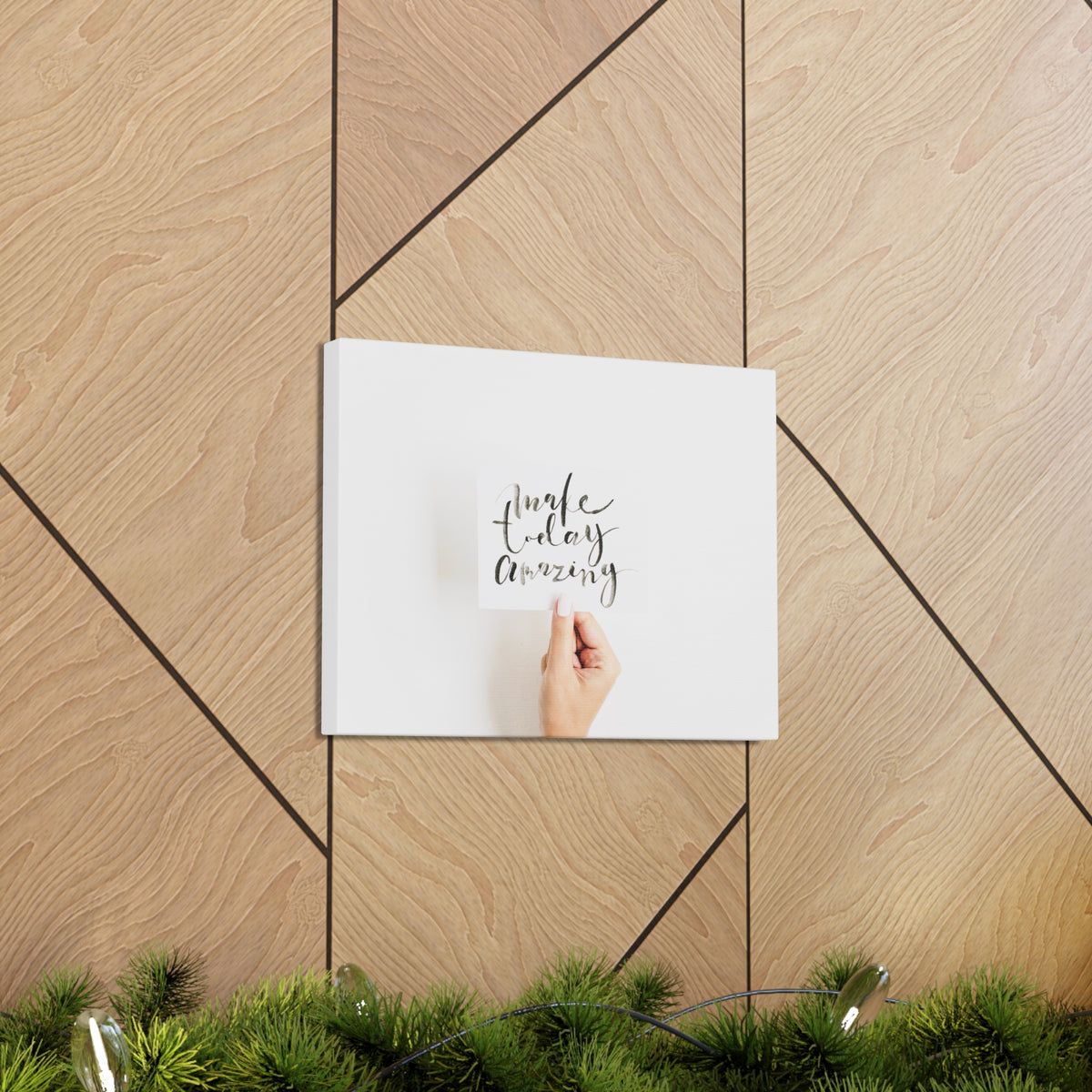 Inspirational Quote Canvas Make Today Amazing Motivational Print Ready to Hang Artwork-Express Your Love Gifts