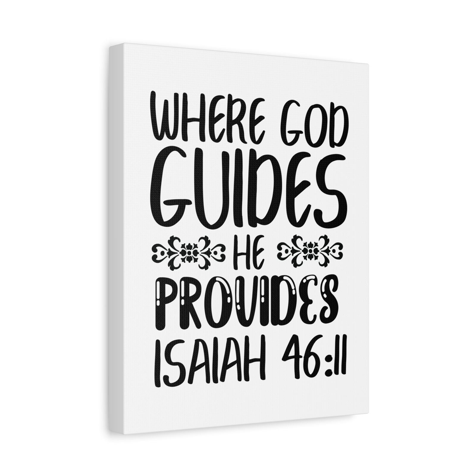 Scripture Walls Isaiah 46:11 Where God Guides Bible Verse Canvas Christian Wall Art Ready to Hang Unframed-Express Your Love Gifts