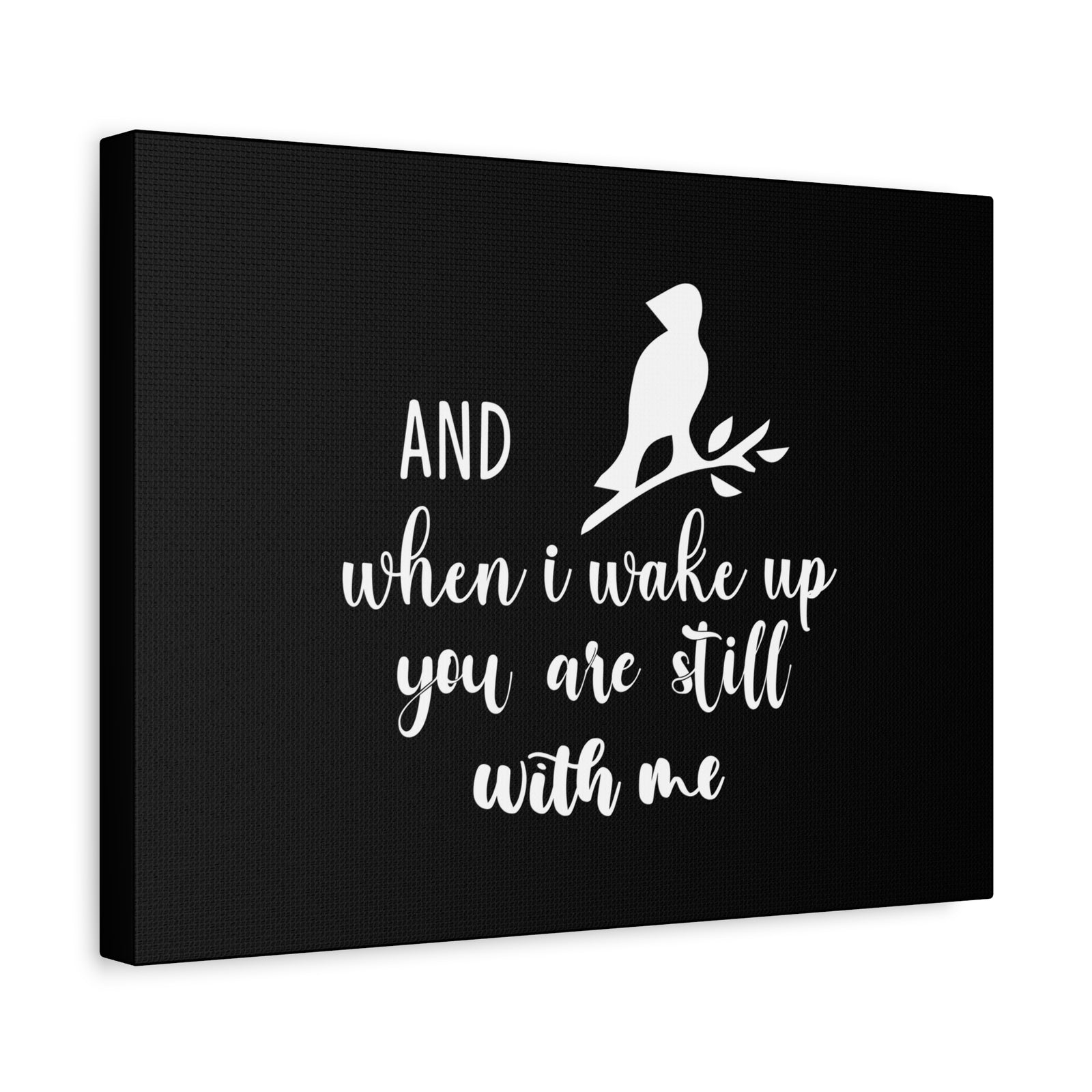 Scripture Canvas When I Wake Up, You Are Still With Me Psalm 139:18 Bird Christian Wall Art Bible Verse Print Ready to Hang-Express Your Love Gifts