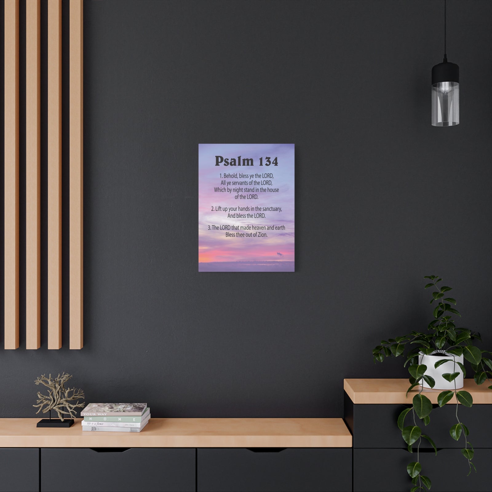 Scripture Walls House of The Lord Psalm 134:3 Bible Verse Canvas Christian Wall Art Ready to Hang-Express Your Love Gifts
