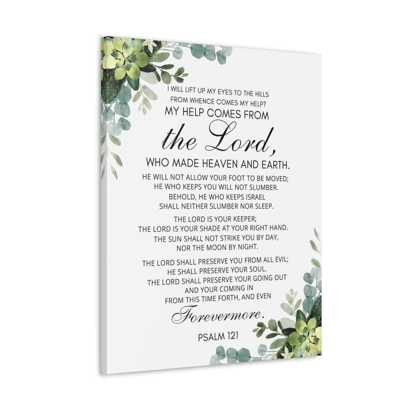 Scripture Walls Psalm 121 My Help Comes From God Bible Verse Canvas Christian Wall Art Ready to Hang Unframed-Express Your Love Gifts