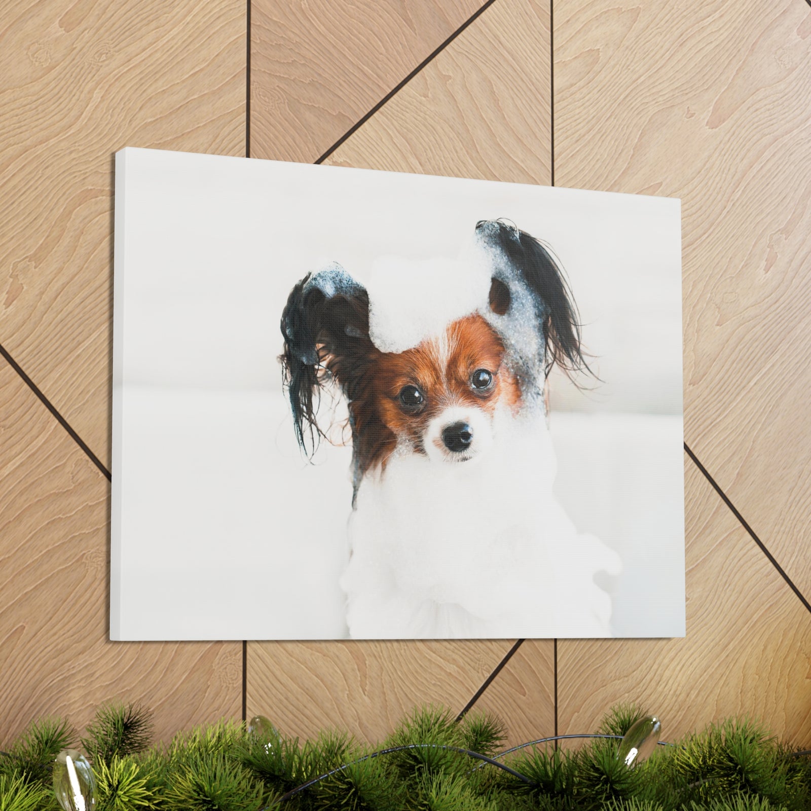 Cute Papillon Bath Canvas Wall Art for Home Decor Ready-to-Hang-Express Your Love Gifts