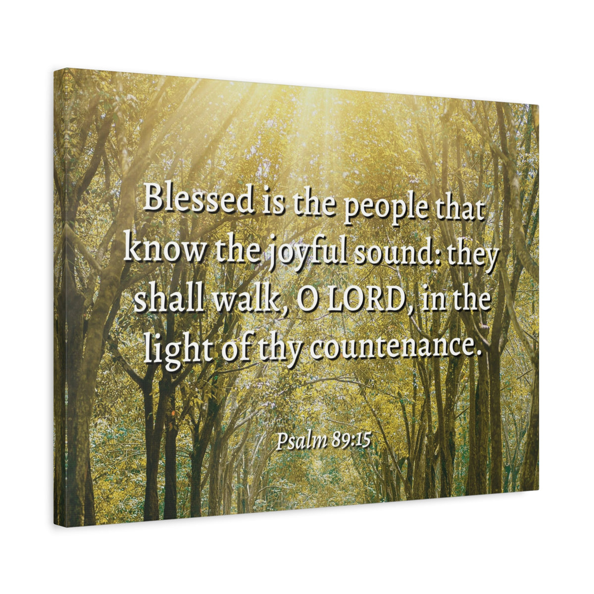 Scripture Walls Joyful Sound Psalm 89:15 Bible Verse Canvas Christian Wall Art Ready to Hang-Express Your Love Gifts