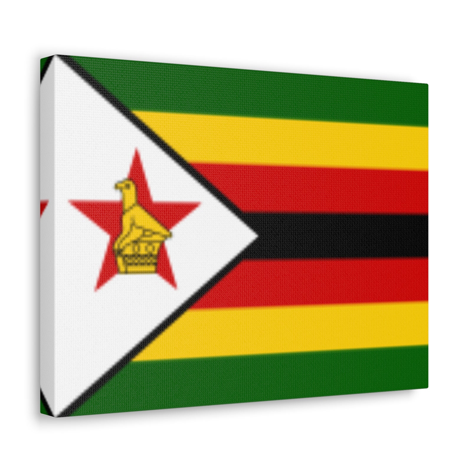 Zimbabwe Country Flag Canvas Vibrant Wall Art Unframed Home Decor-Express Your Love Gifts