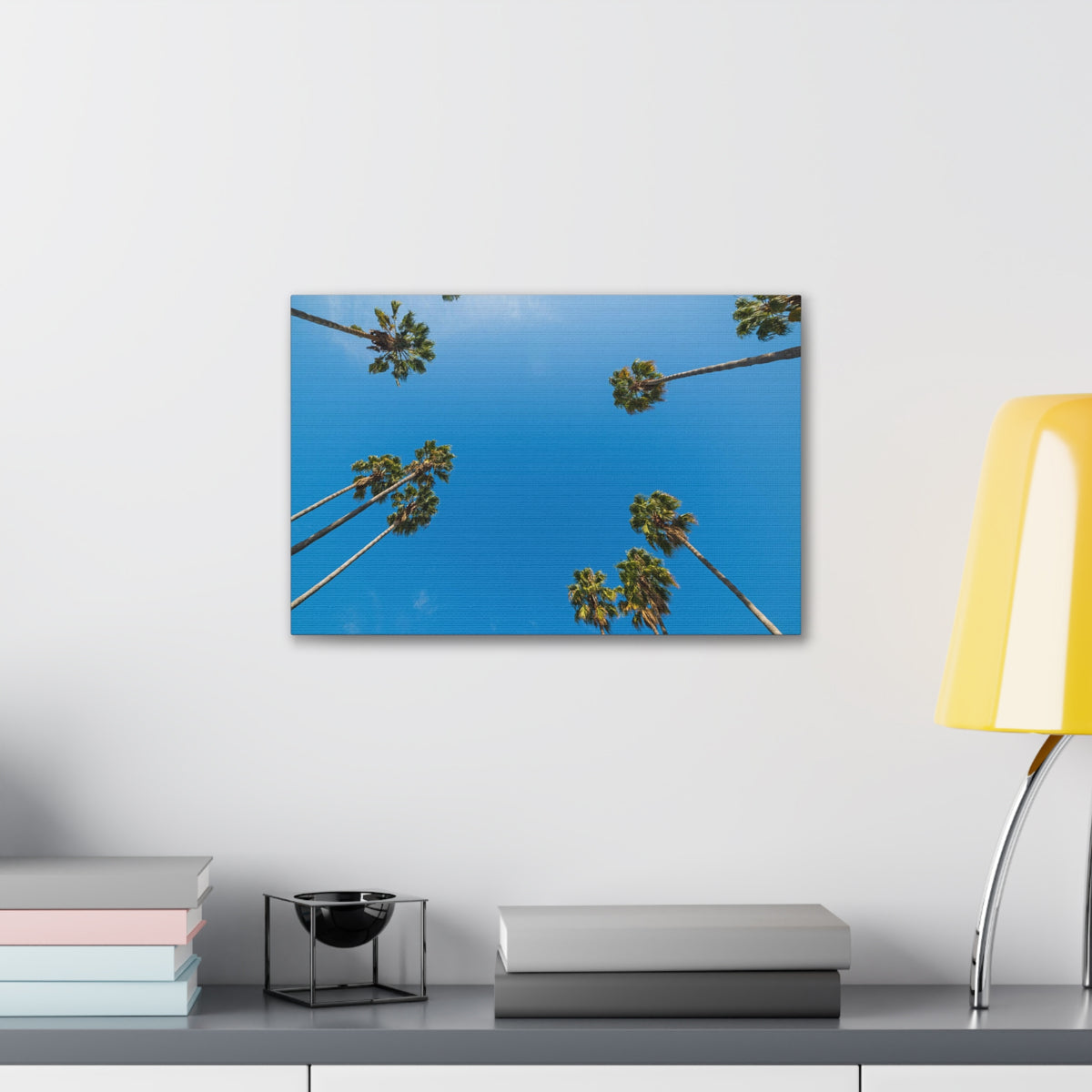 Palm Trees Los Angeles Modern Multicolor Scenic Nature Photography Canvas Home Office Decor Ready to Hang-Express Your Love Gifts
