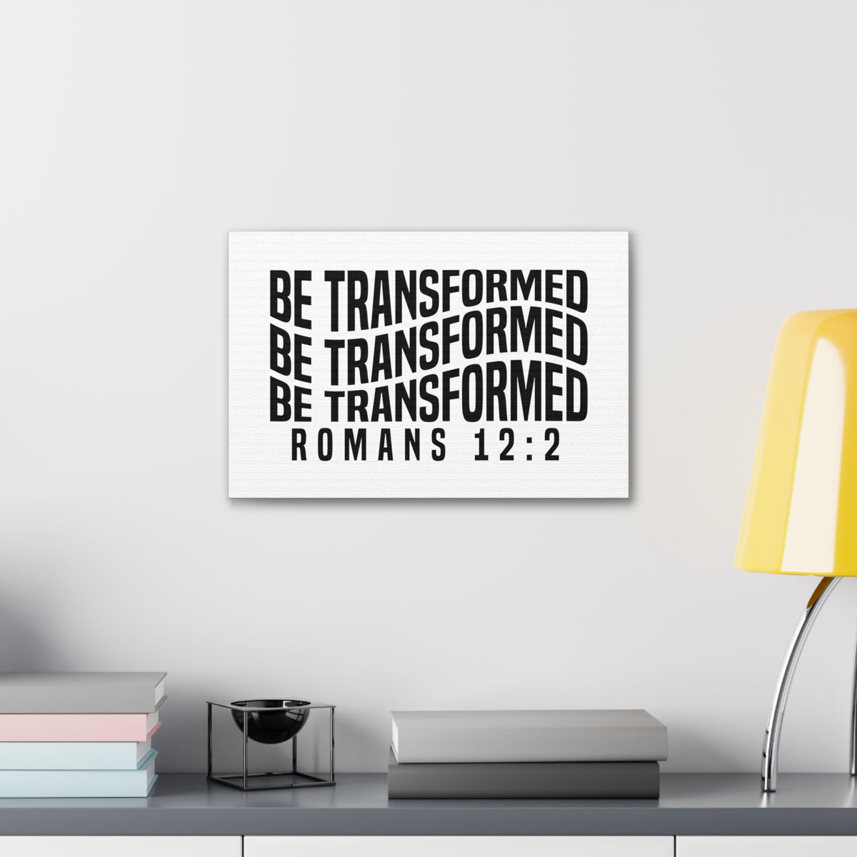 Scripture Walls Romans 12:2 Be Transformed Bible Verse Canvas Christian Wall Art Ready to Hang Unframed-Express Your Love Gifts