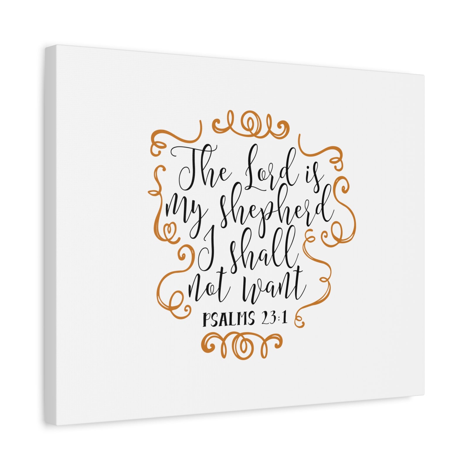 Scripture Canvas My Shepherd Psalms 23:1 Christian Wall Art Bible Verse Print Ready to Hang-Express Your Love Gifts