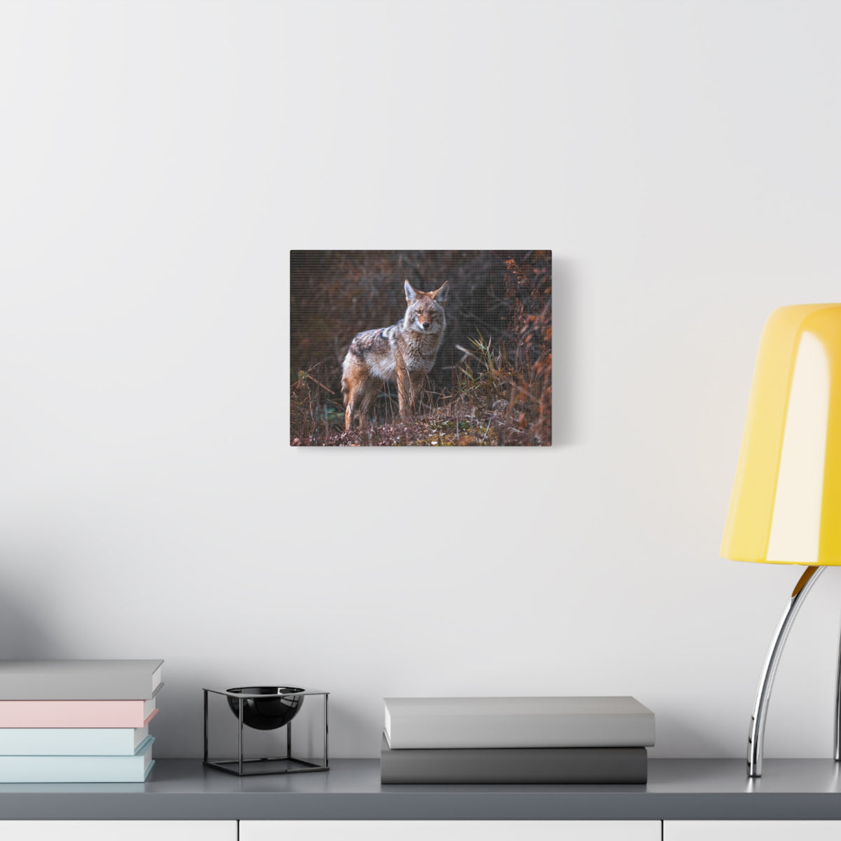 Majestic Coyote Art Majestic Coyote Print Animal Wall Art Wildlife Canvas Prints Wall Art Ready to Hang-Express Your Love Gifts