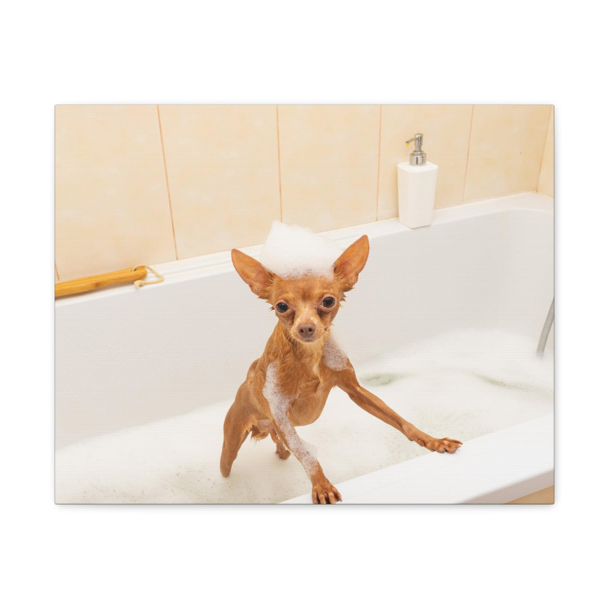 Cute Russkiy Toy Bath Canvas Wall Art for Home Decor Ready-to-Hang-Express Your Love Gifts