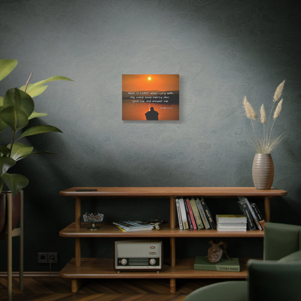 Scripture Walls Have Mercy Psalm 27:7 Bible Verse Canvas Christian Wall Art Ready to Hang-Express Your Love Gifts
