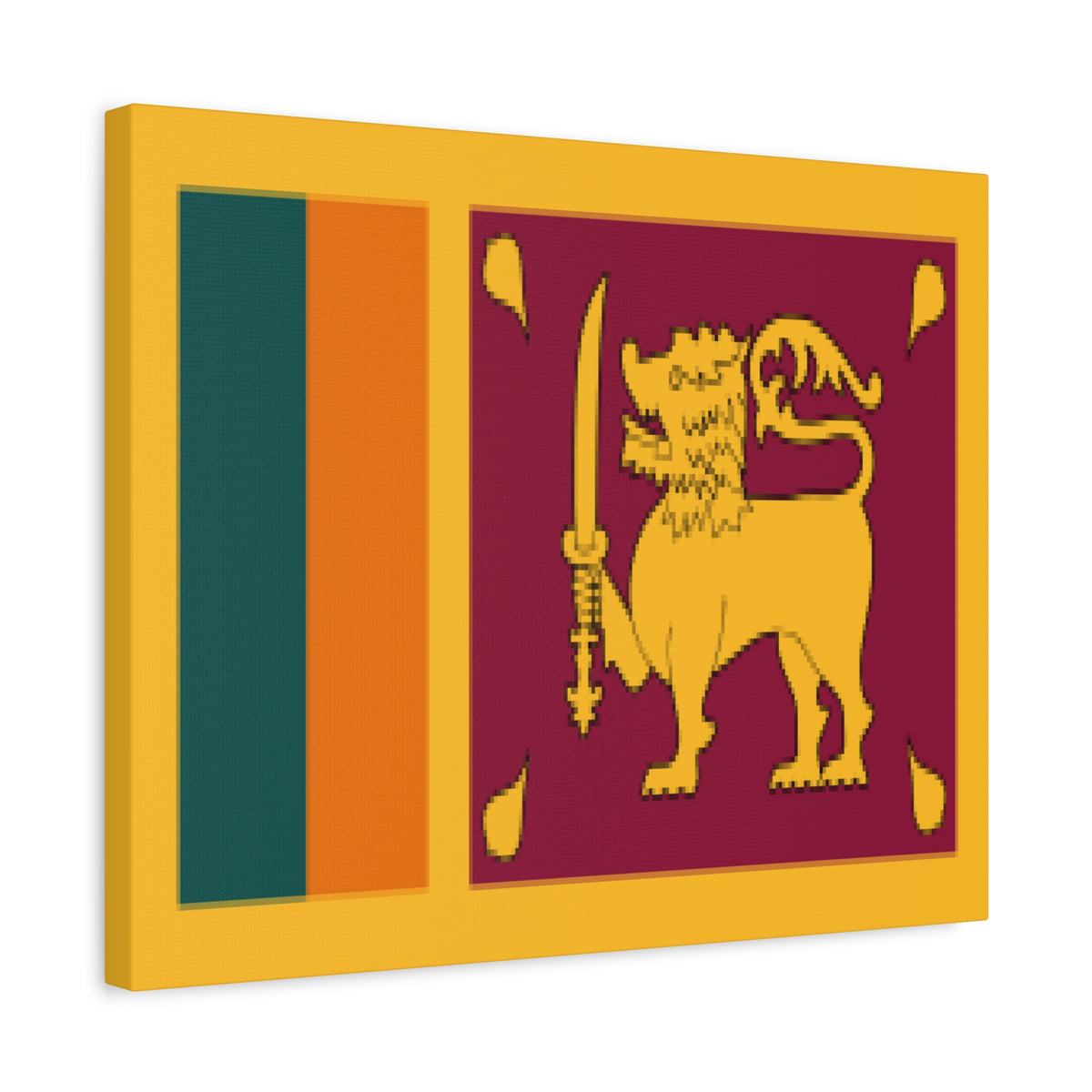 Sri Lanka Country Flag Canvas Vibrant Wall Art Unframed Home Decor-Express Your Love Gifts